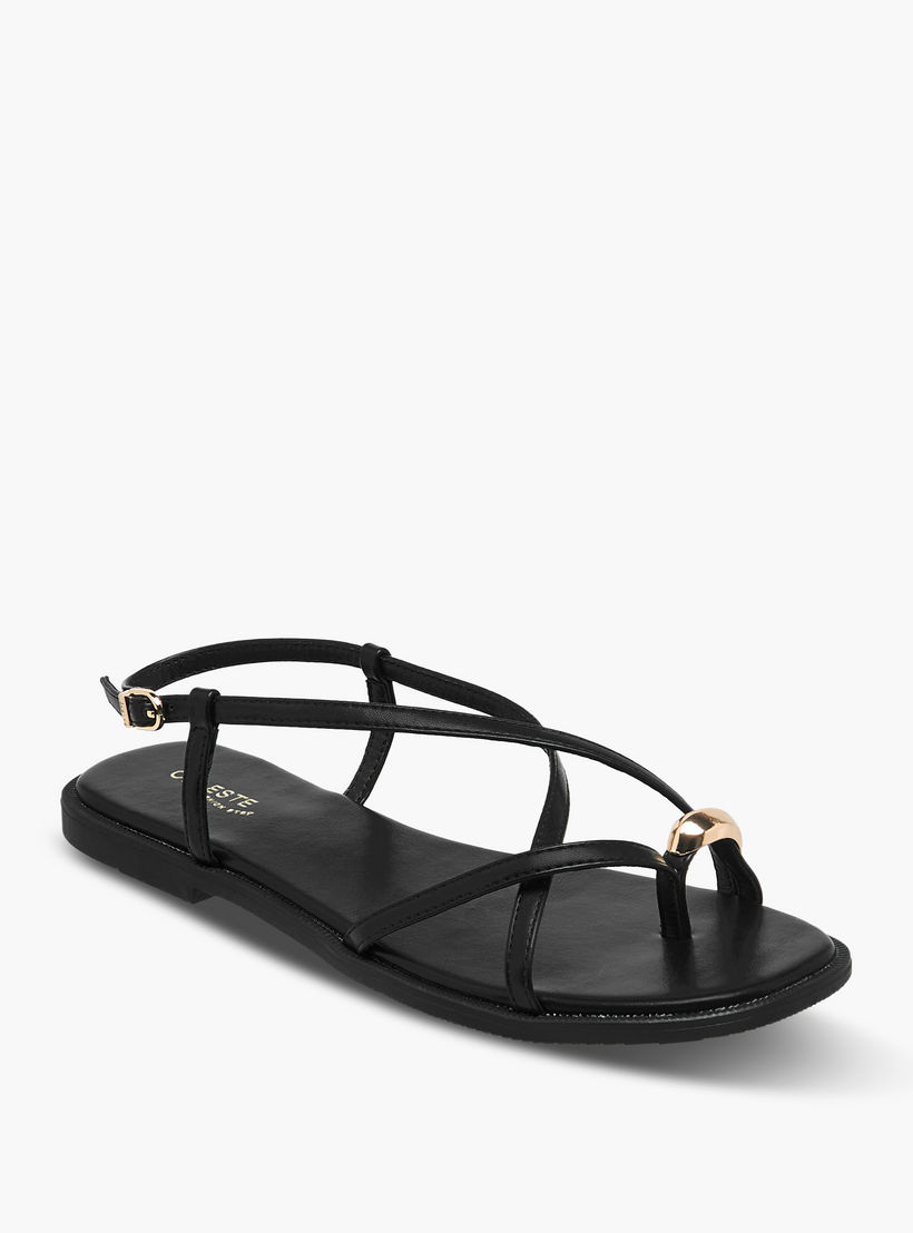 صندل مسطح بأحزمة متقاطعة للنساء من سيليست-women-shoes-flats-sandals-image-2