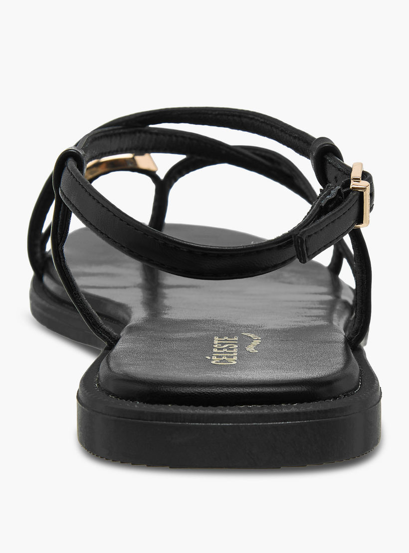 صندل مسطح بأحزمة متقاطعة للنساء من سيليست-women-shoes-flats-sandals-image-5