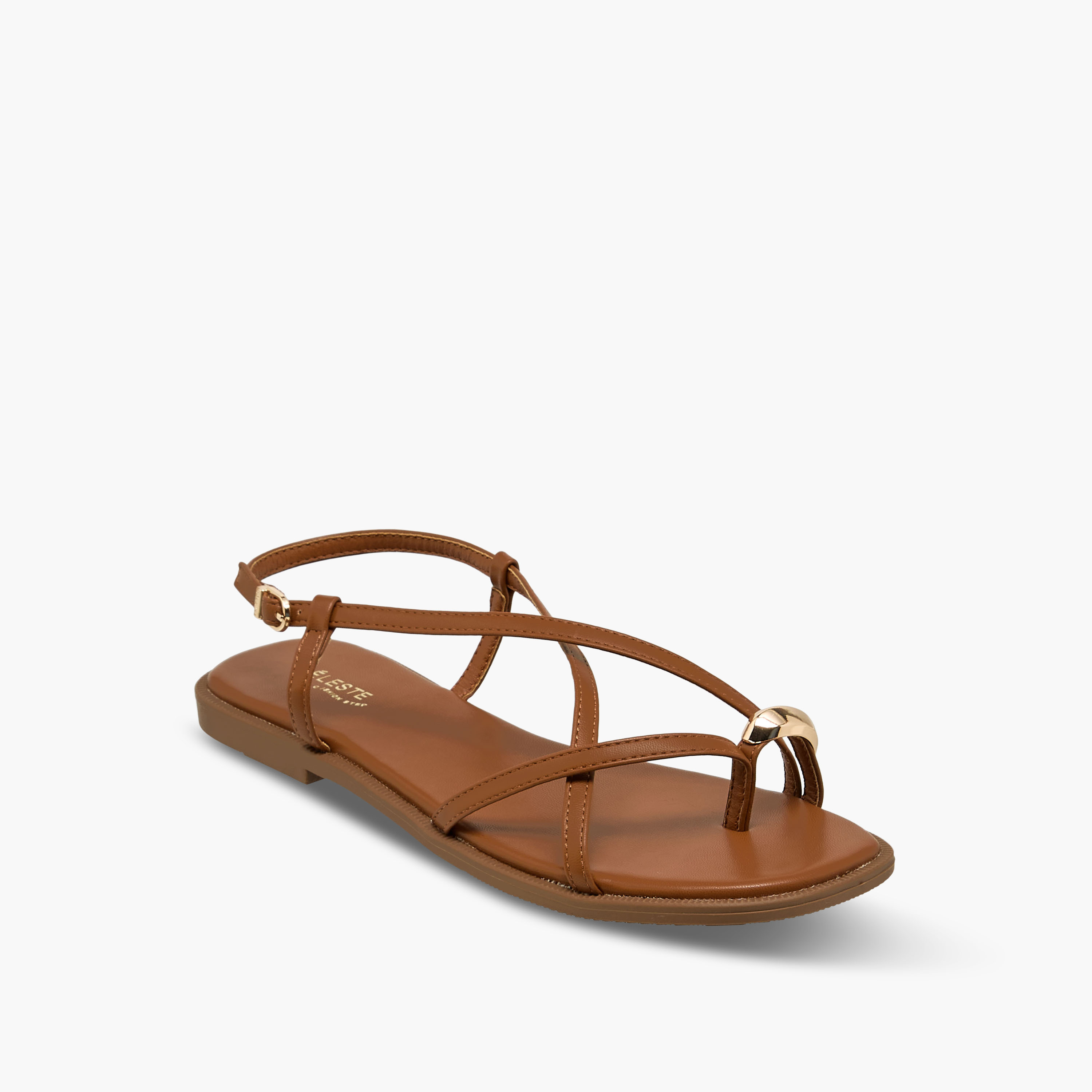 صندل مسطح بأحزمة متقاطعة للنساء من سيليست-women-shoes-flats-sandals-image-2