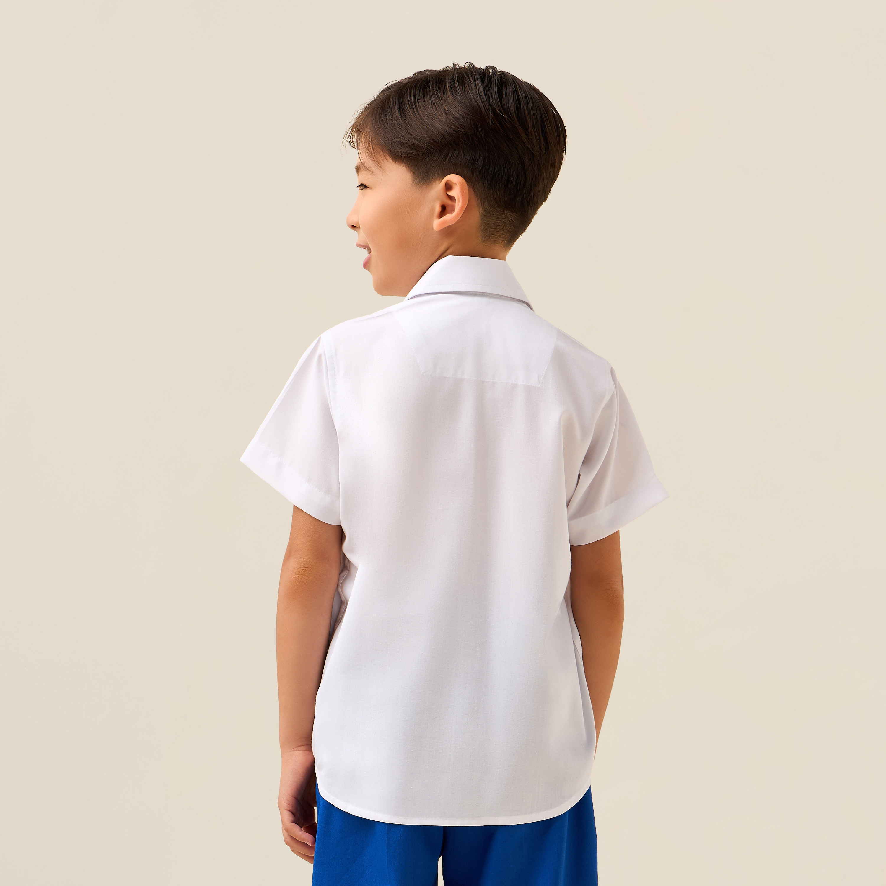 قميص مدرسي أبيض بياقة للأولاد من جونيورز-boys-clothing-schoolwear-shirts-image-3