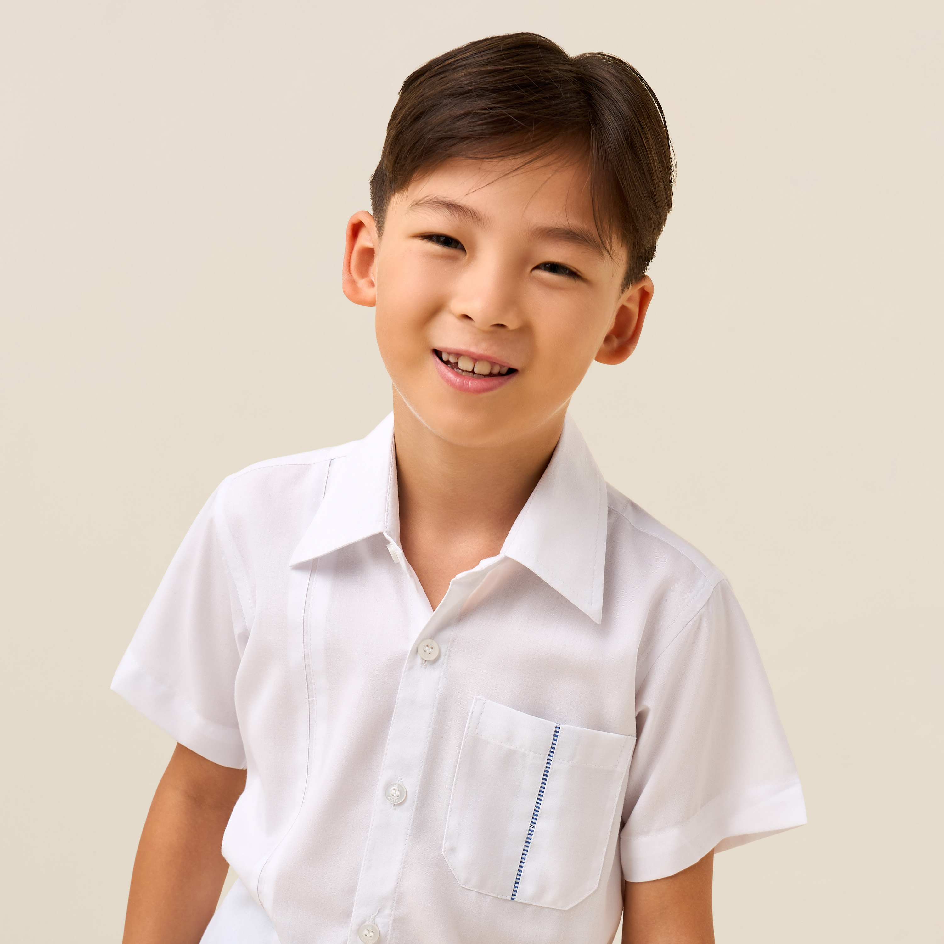 قميص مدرسي أبيض بياقة للأولاد من جونيورز-boys-clothing-schoolwear-shirts-image-5