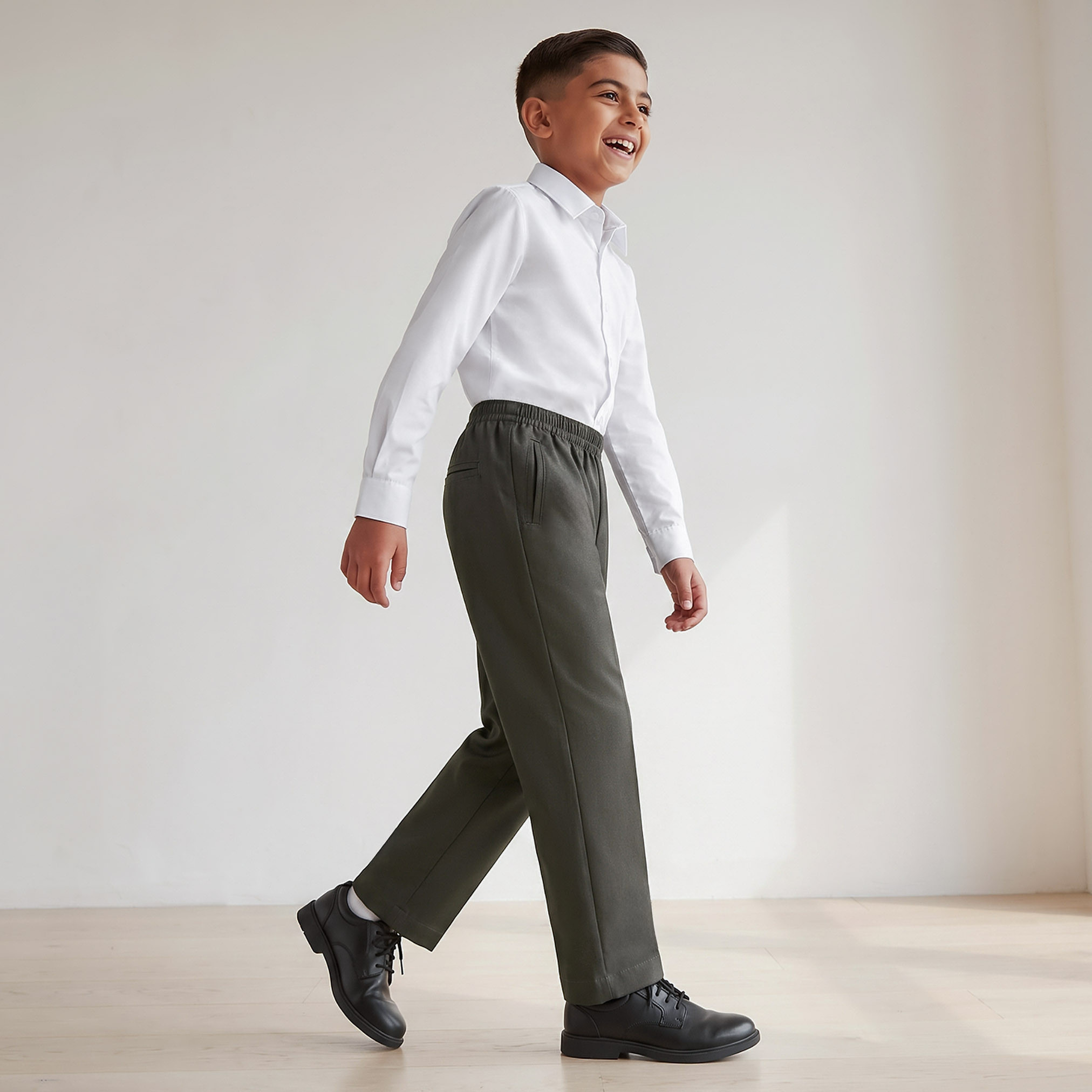 Juniors Grey School Pants with Pockets - Boys-boys-clothing-bottoms-trousers-image-5