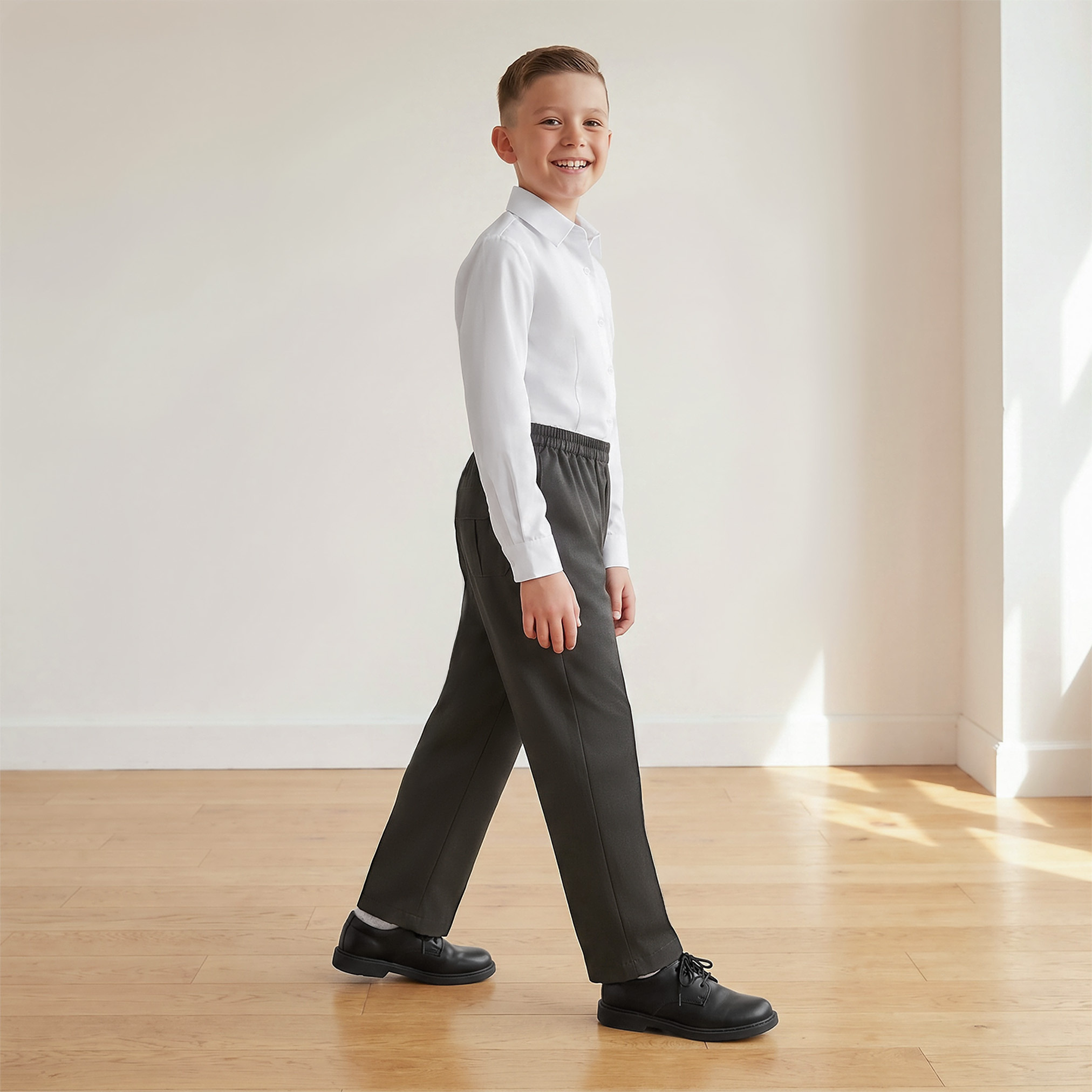 Juniors Grey School Pants with Pockets - Boys-boys-clothing-bottoms-trousers-image-5