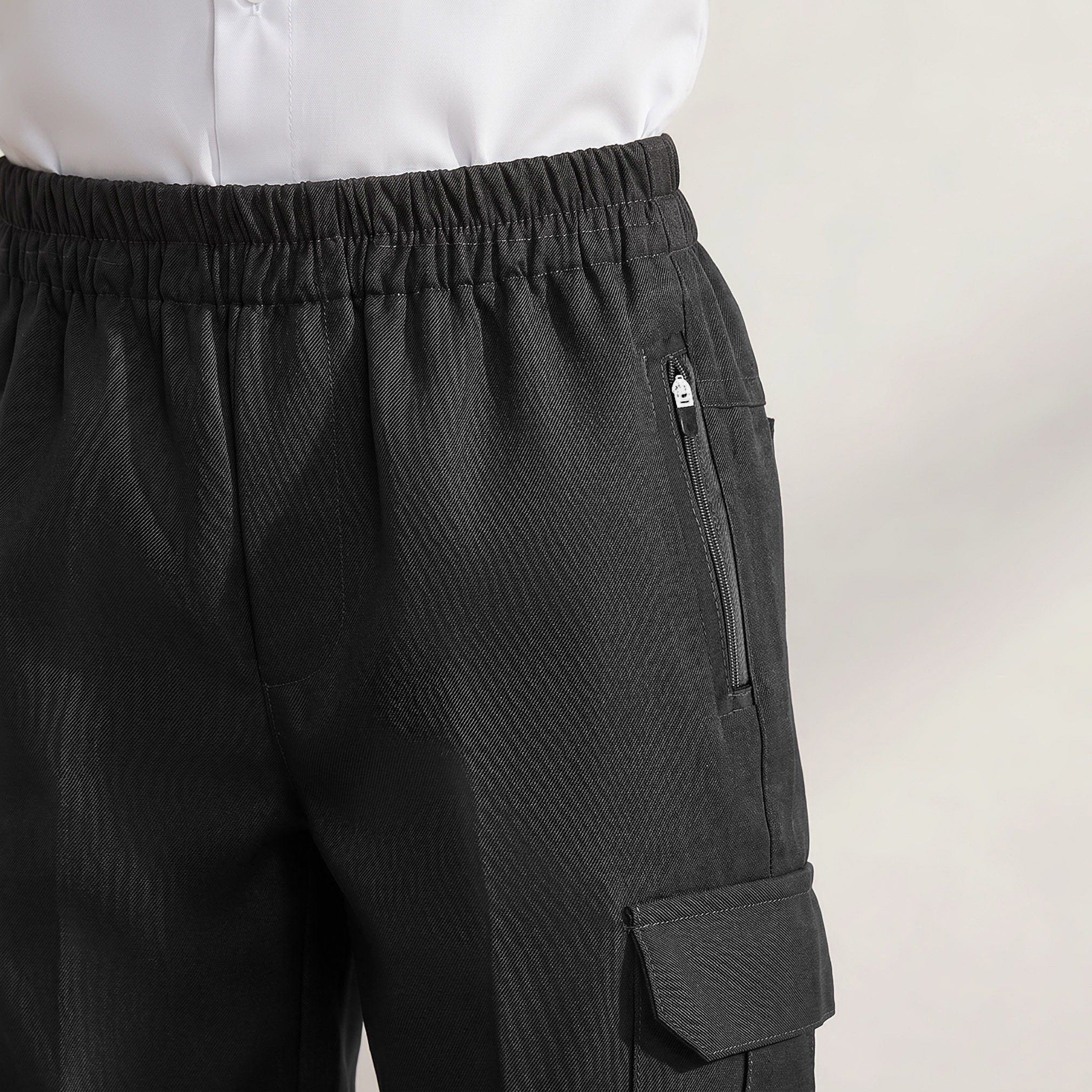 Juniors Black School Pants with Pockets - Boys-boys-clothing-bottoms-trousers-image-6