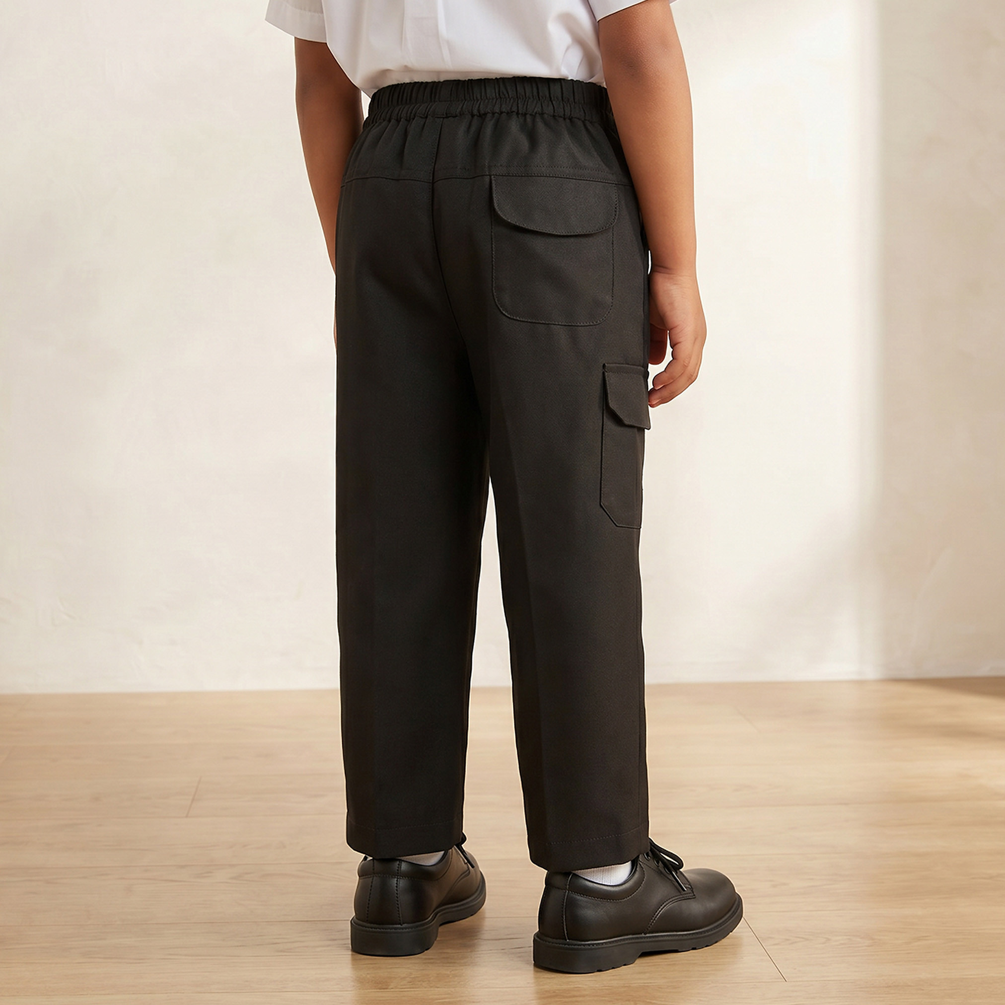 بنطلون مدرسي أسود بجيوب من جونيورز - للأولاد-boys-clothing-bottoms-trousers-image-3
