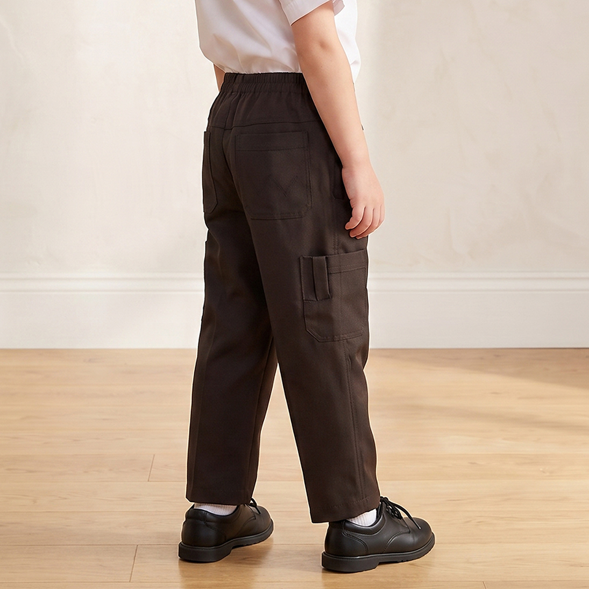 بنطلون مدرسي بني بجيوب للأولاد-boys-clothing-bottoms-trousers-image-3