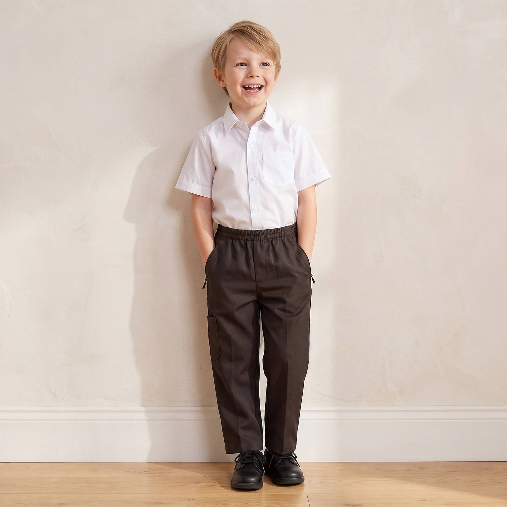 بنطلون مدرسي بني بجيوب للأولاد-boys-clothing-bottoms-trousers-image-5