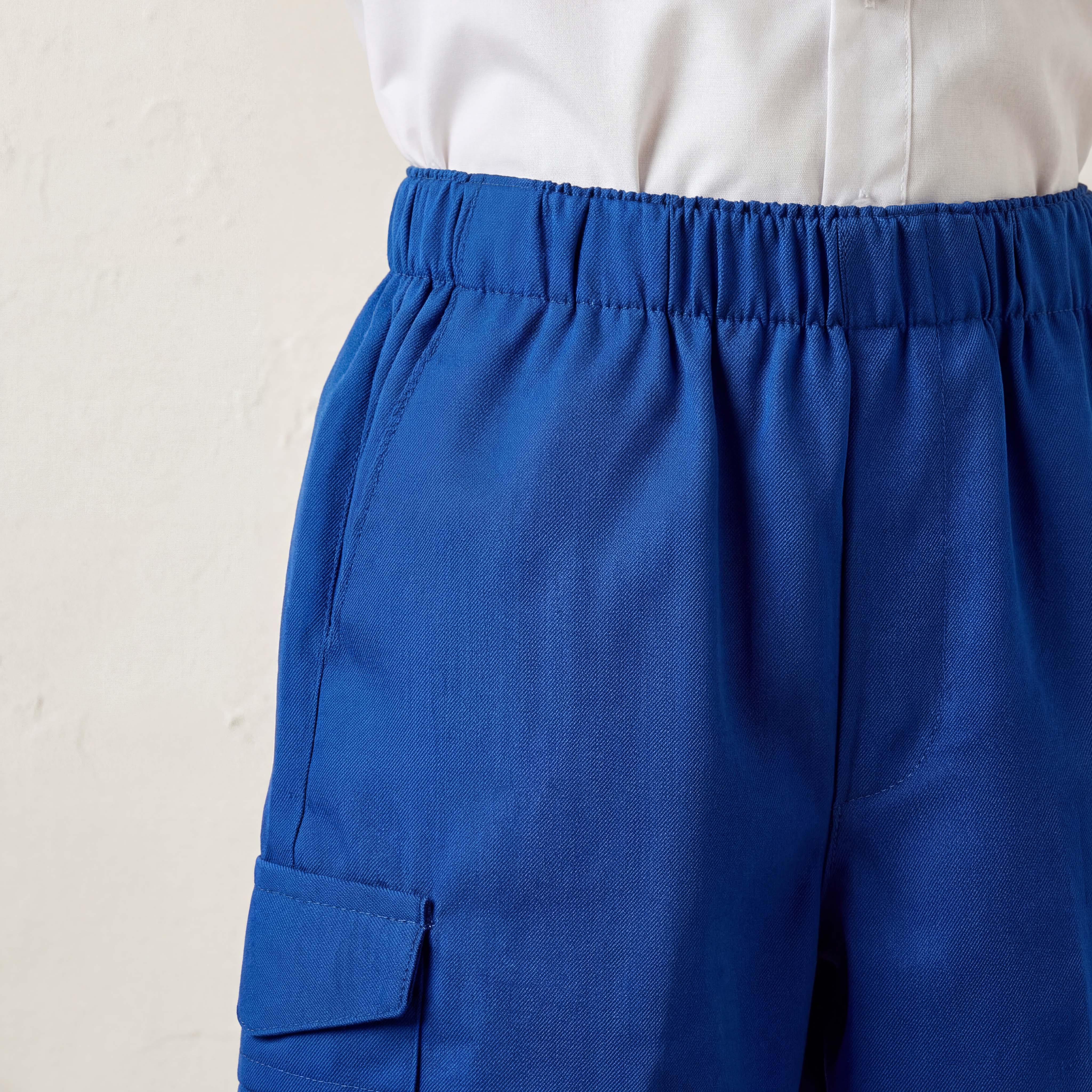 شورت مدرسي أزرق طول الركبة بجيوب للأولاد من جونيورز-boys-clothing-schoolwear-bottoms-shorts-image-6