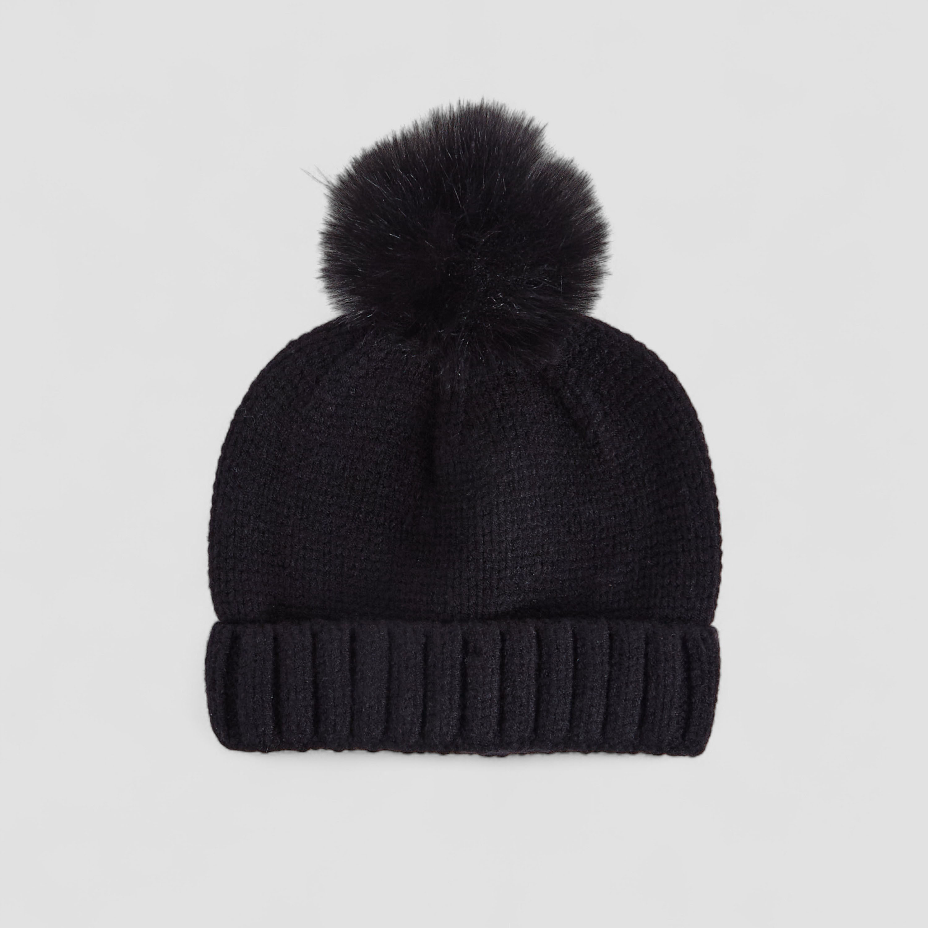 Juniors Boys Winter Beanie with Pom Pom Design-boys-clothing-winterwear-winteraccessories-image-1