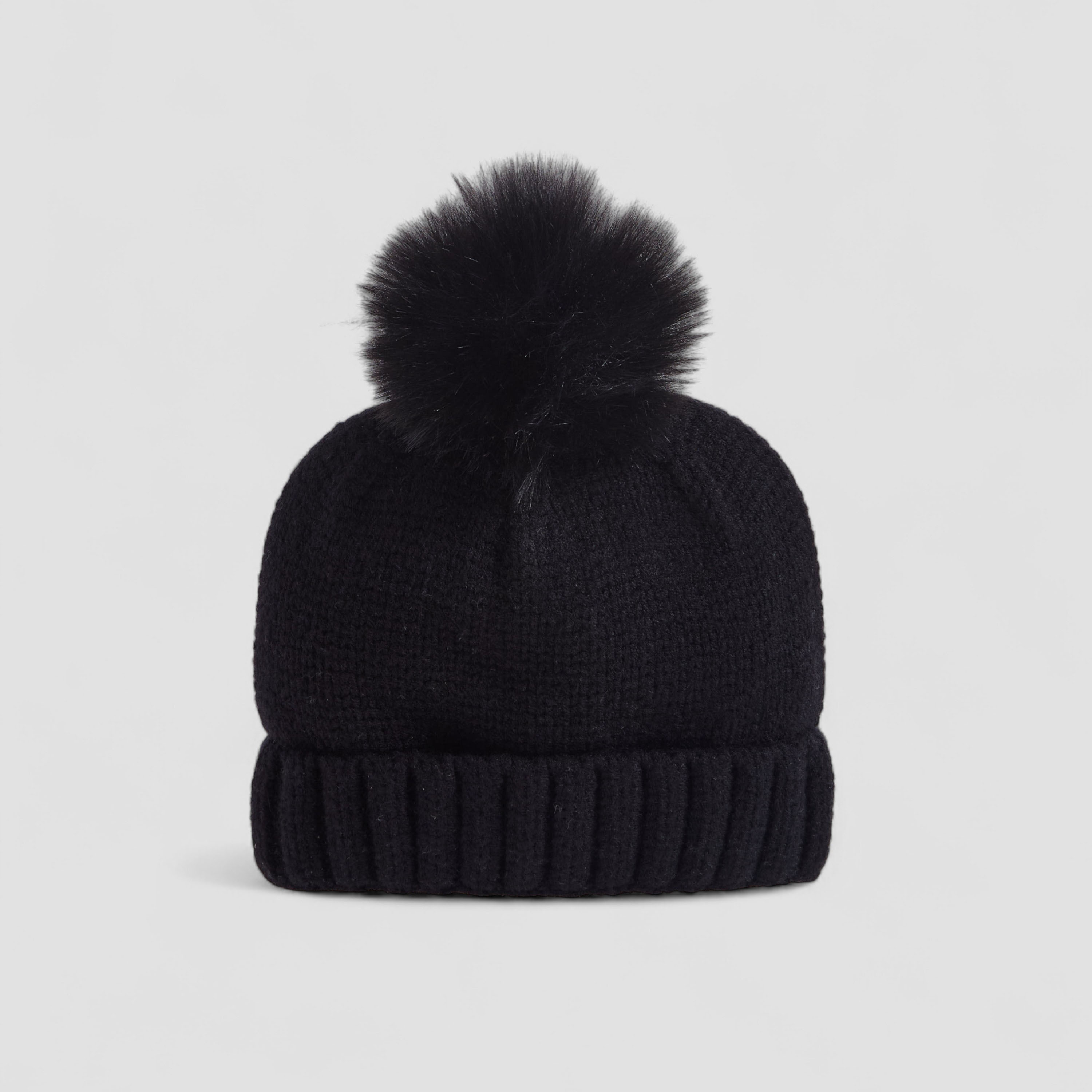 Juniors Boys Winter Beanie with Pom Pom Design-boys-clothing-winterwear-winteraccessories-image-2