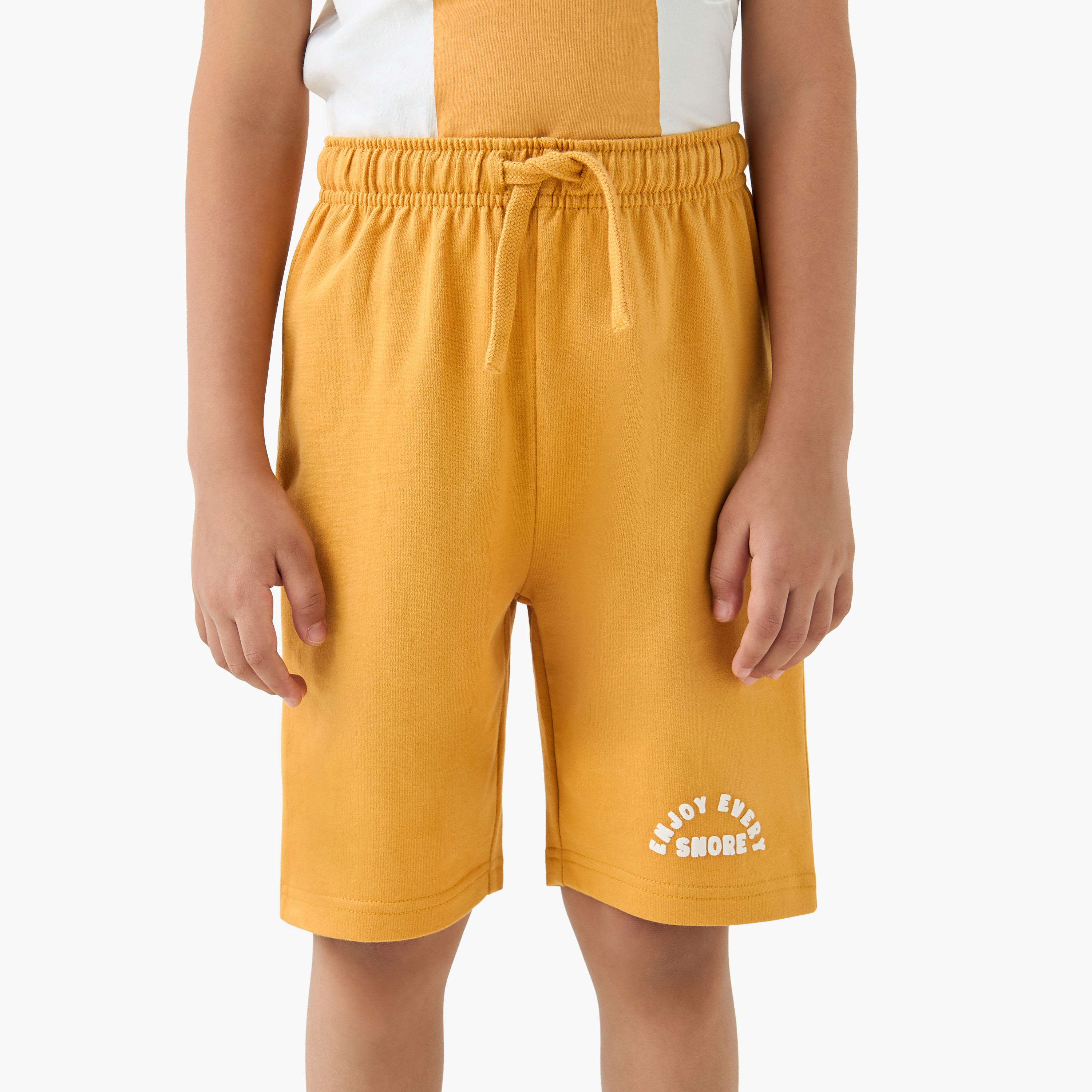 Juniors Printed T-shirt and Shorts Set-boys-clothing-nightwear-image-3