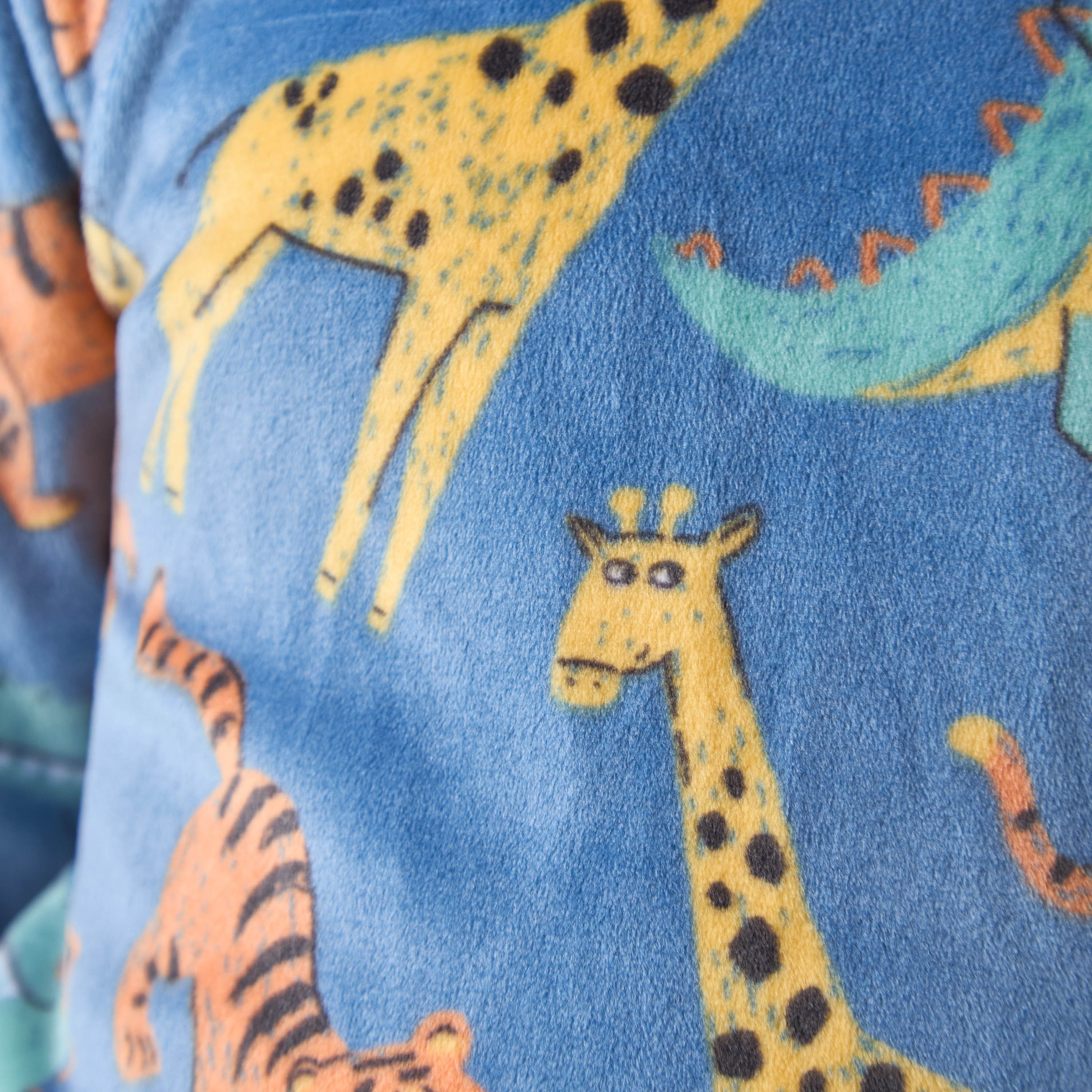 Juniors Boys Pyjama Set with Wild Animal Print - Polyester Blend - Long Sleeves - Crew Neck-boys-clothing-nightwear-image-6