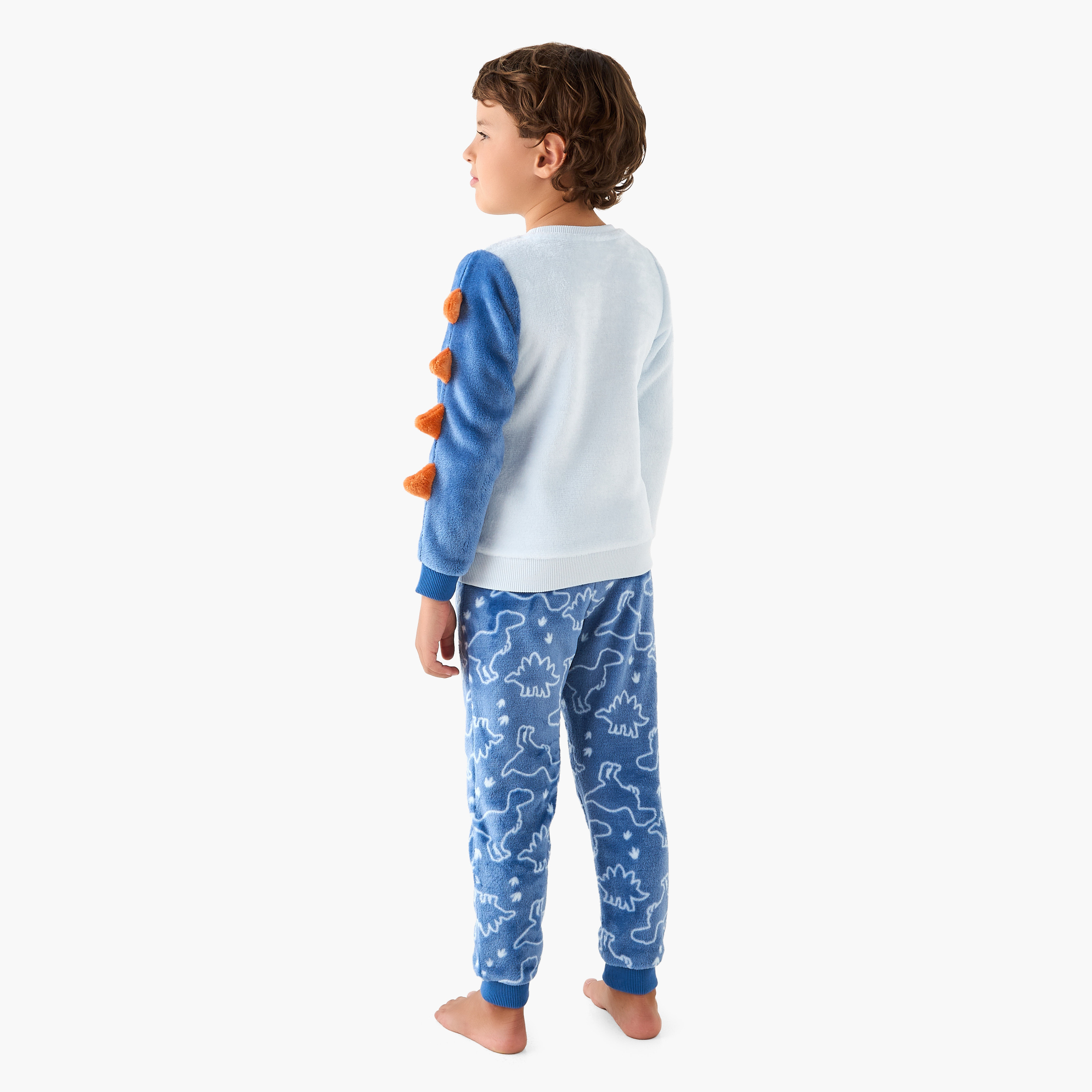 طقم بيجاما وسويت شيرت بزخارف ديناصور من جونيورز-boys-clothing-nightwear-image-4