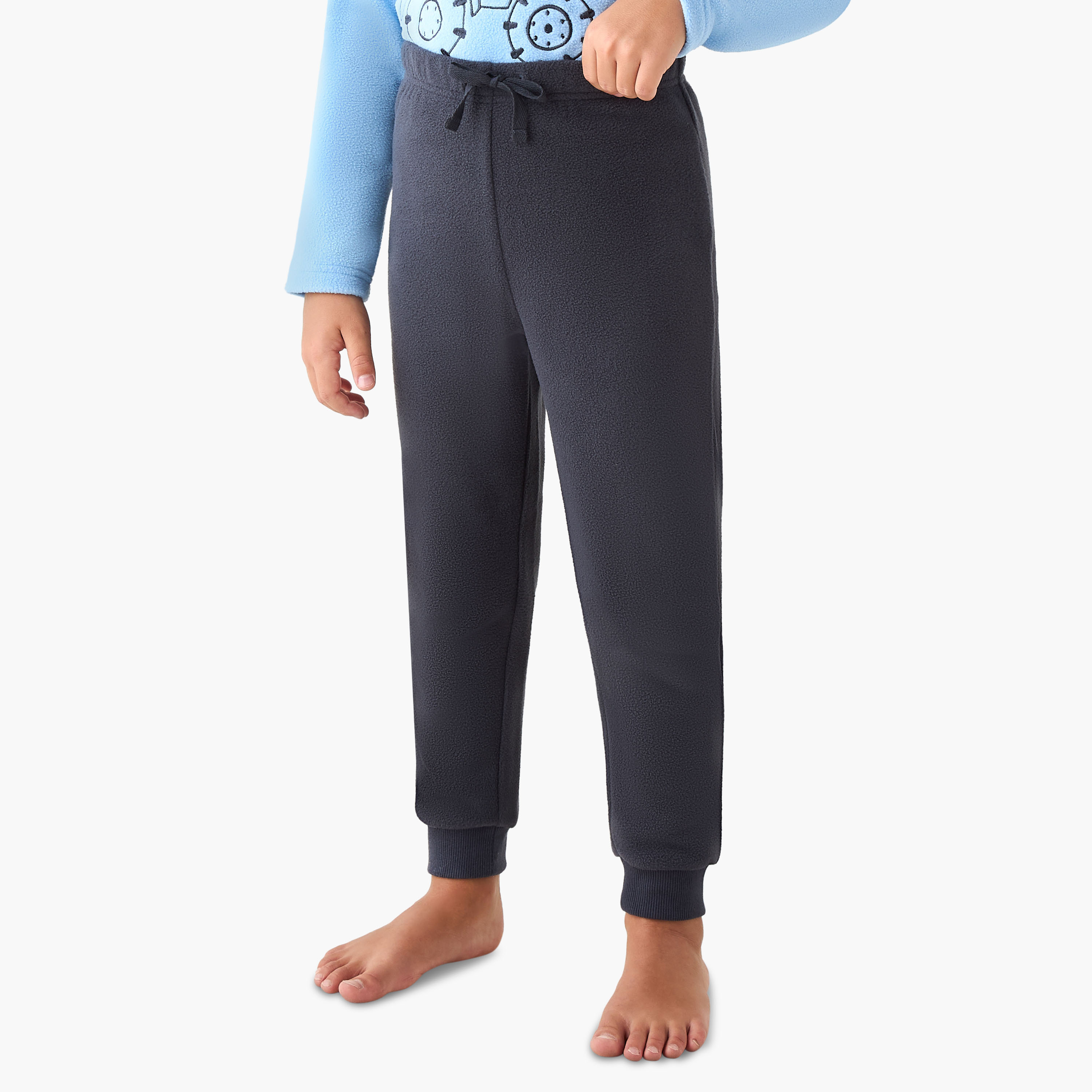 Juniors Boys Pyjama Set with Embroidery - Long Sleeves - Crew Neck-boys-clothing-nightwear-image-4