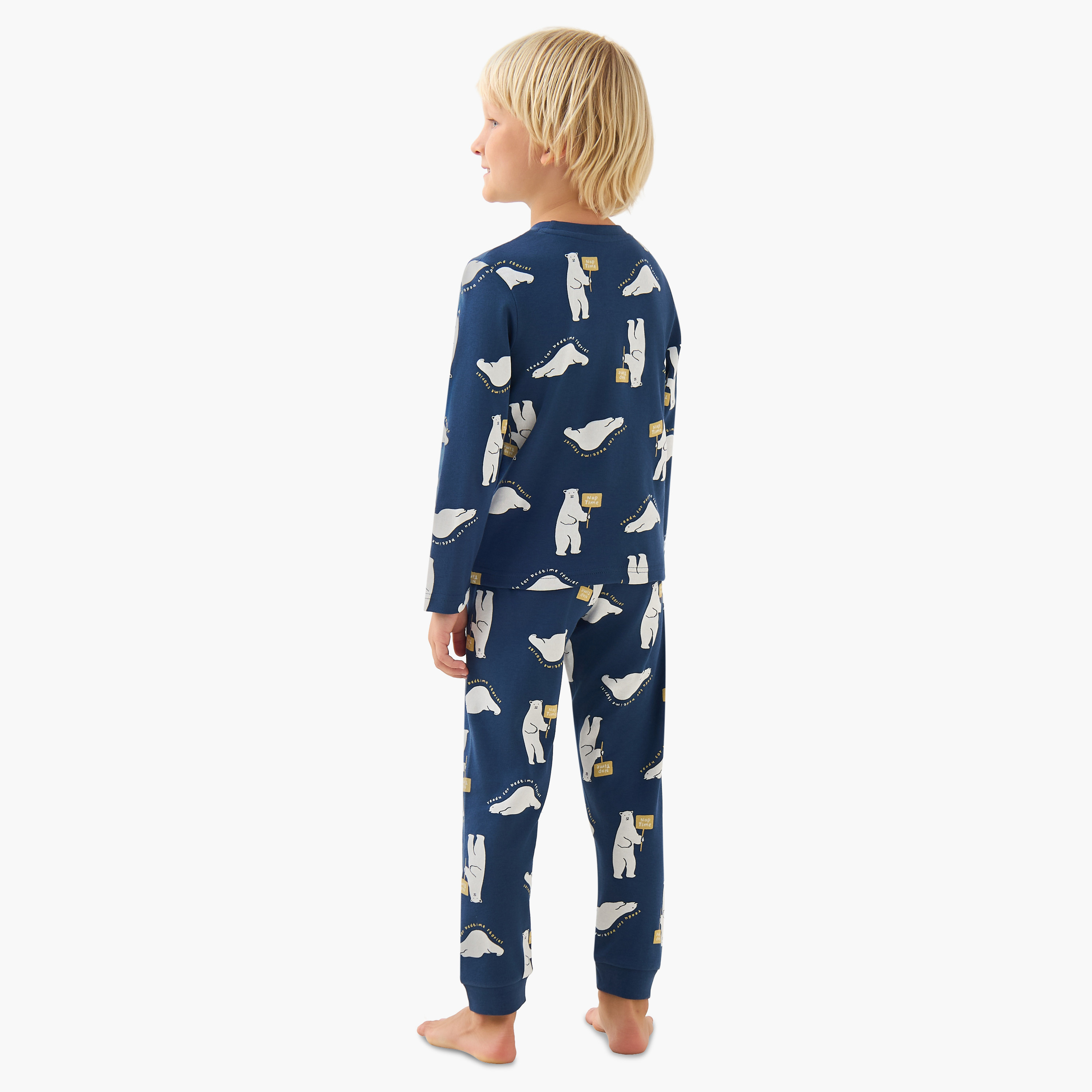 طقم بيجاما قطن بياقة مستديرة وأكمام طويلة وطبعات من جونيورز-promo_babyshop_Buy2for69_UAE130126-image-4