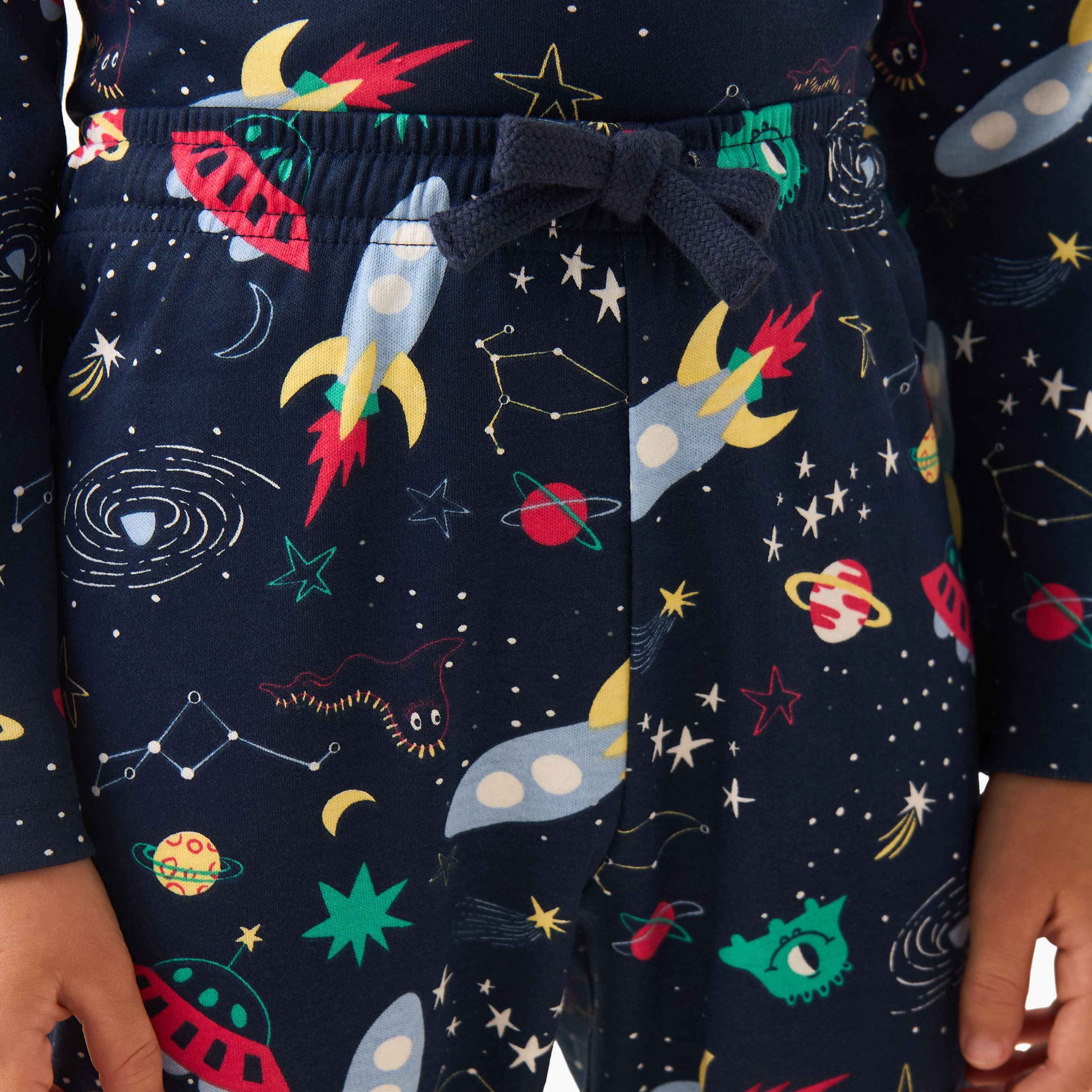 طقم بيجاما قطن بياقة ضيقة وأكمام طويلة وطبعات من جونيورز-boys-clothing-nightwear-image-6