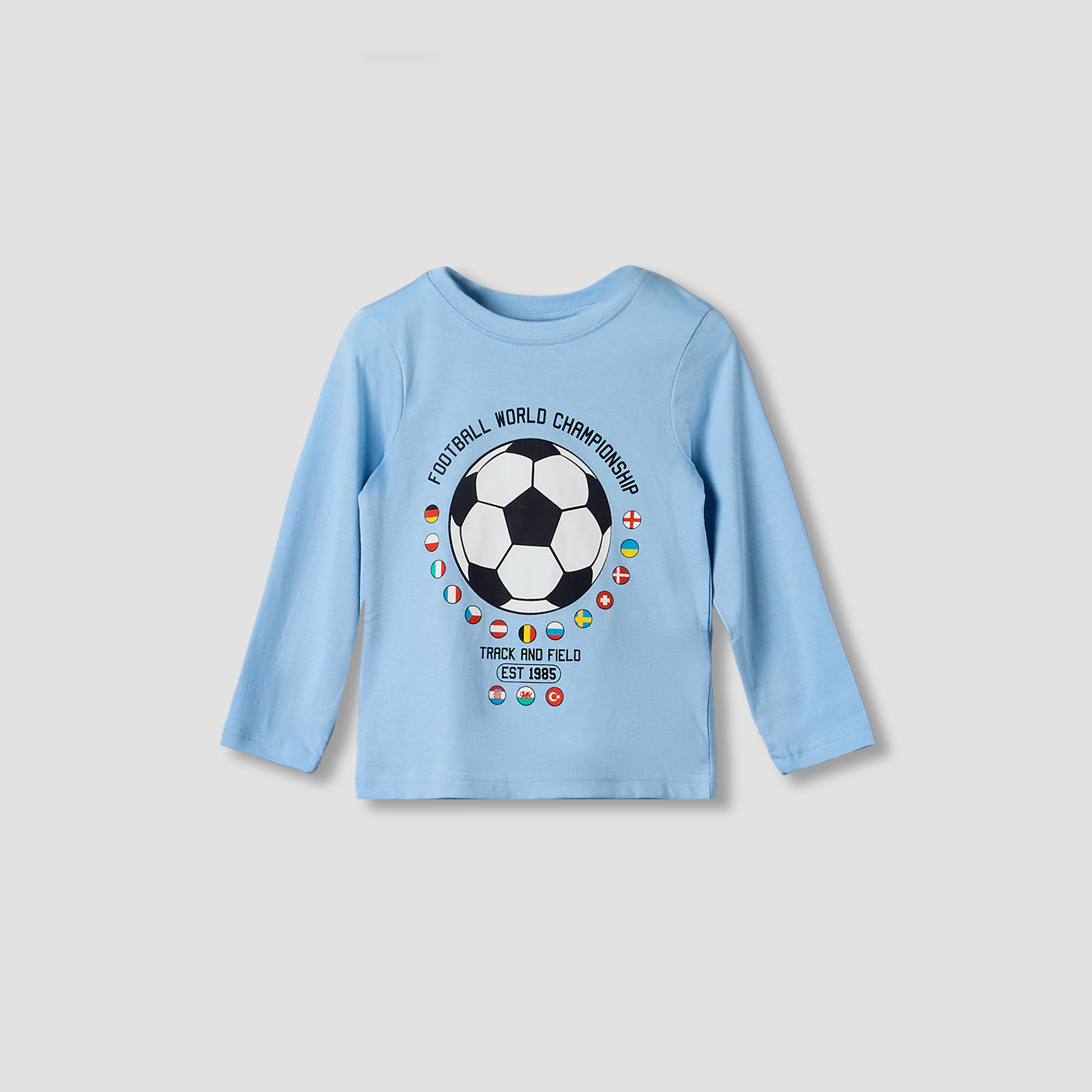 طقم بيجاما قطن بياقة ضيقة وأكمام طويلة وطبعات من جونيورز-boys-clothing-nightwear-image-8