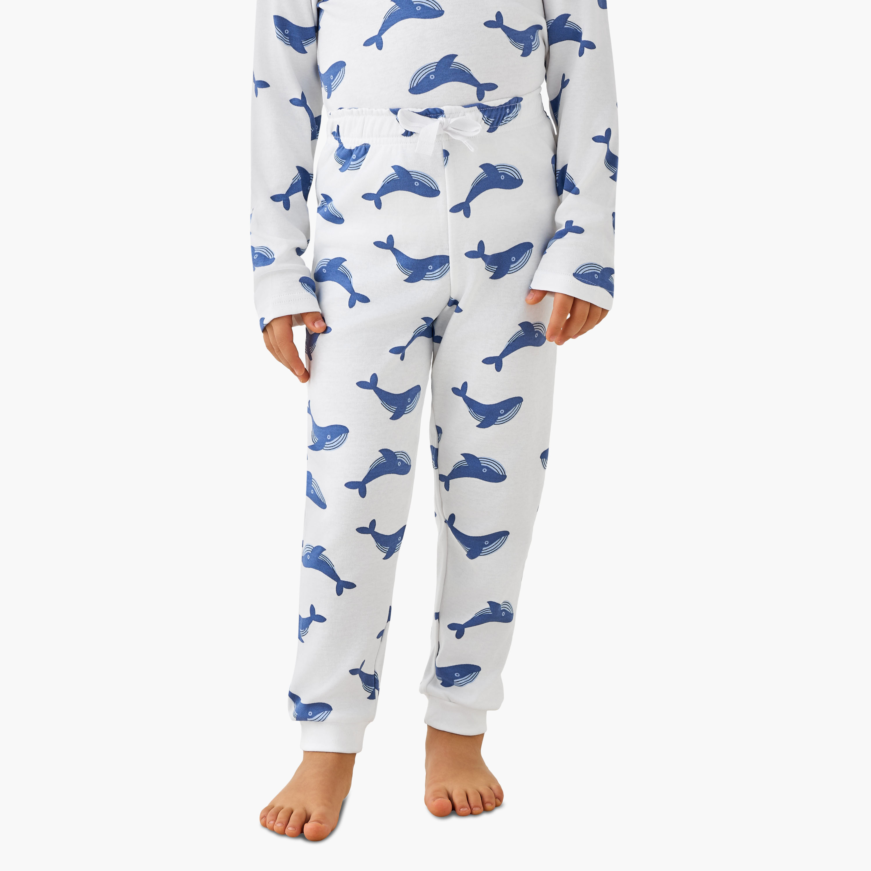 طقم بيجاما قطن بياقة ضيقة وأكمام طويلة وطبعات من جونيورز-boys-clothing-nightwear-image-4