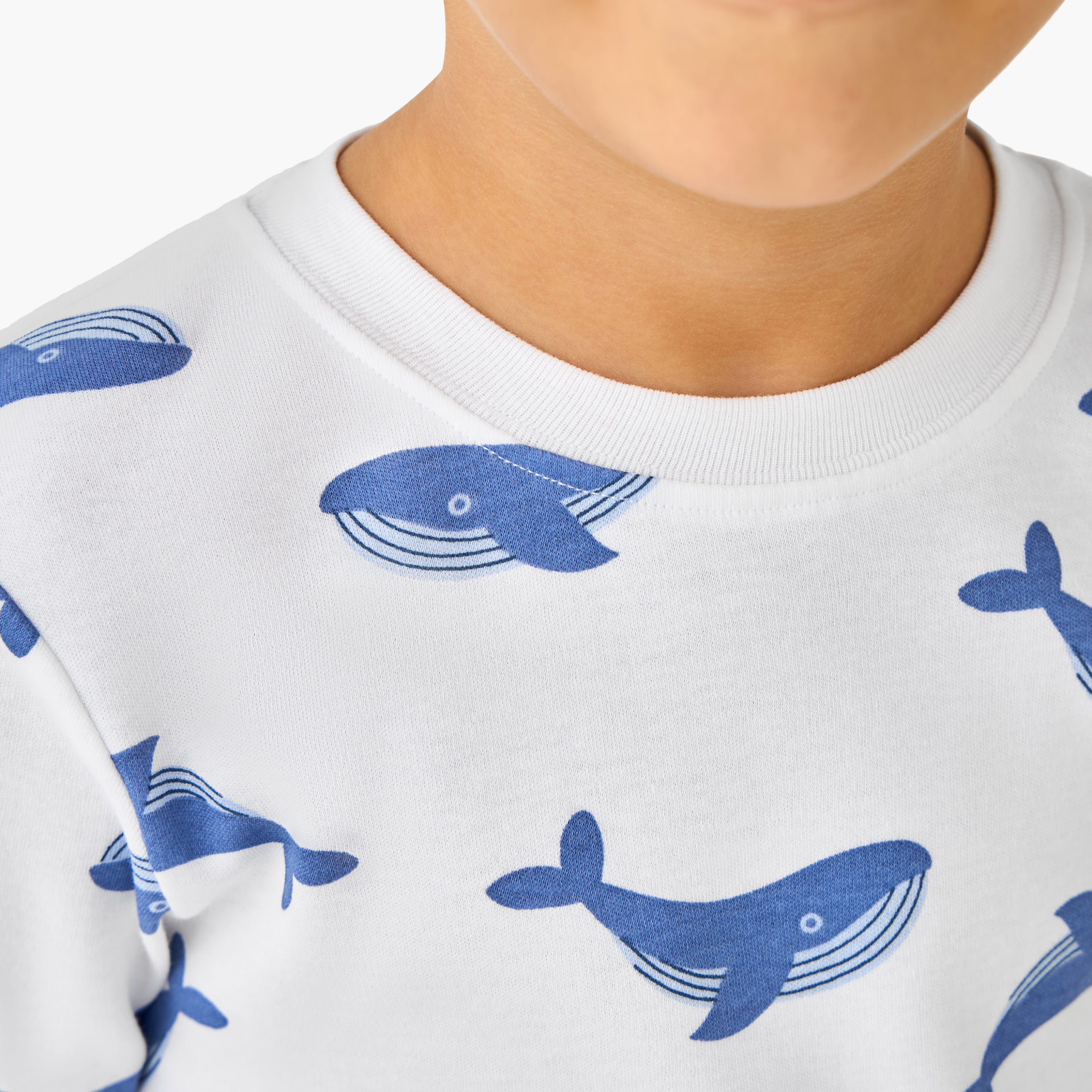 طقم بيجاما قطن بياقة ضيقة وأكمام طويلة وطبعات من جونيورز-boys-clothing-nightwear-image-6