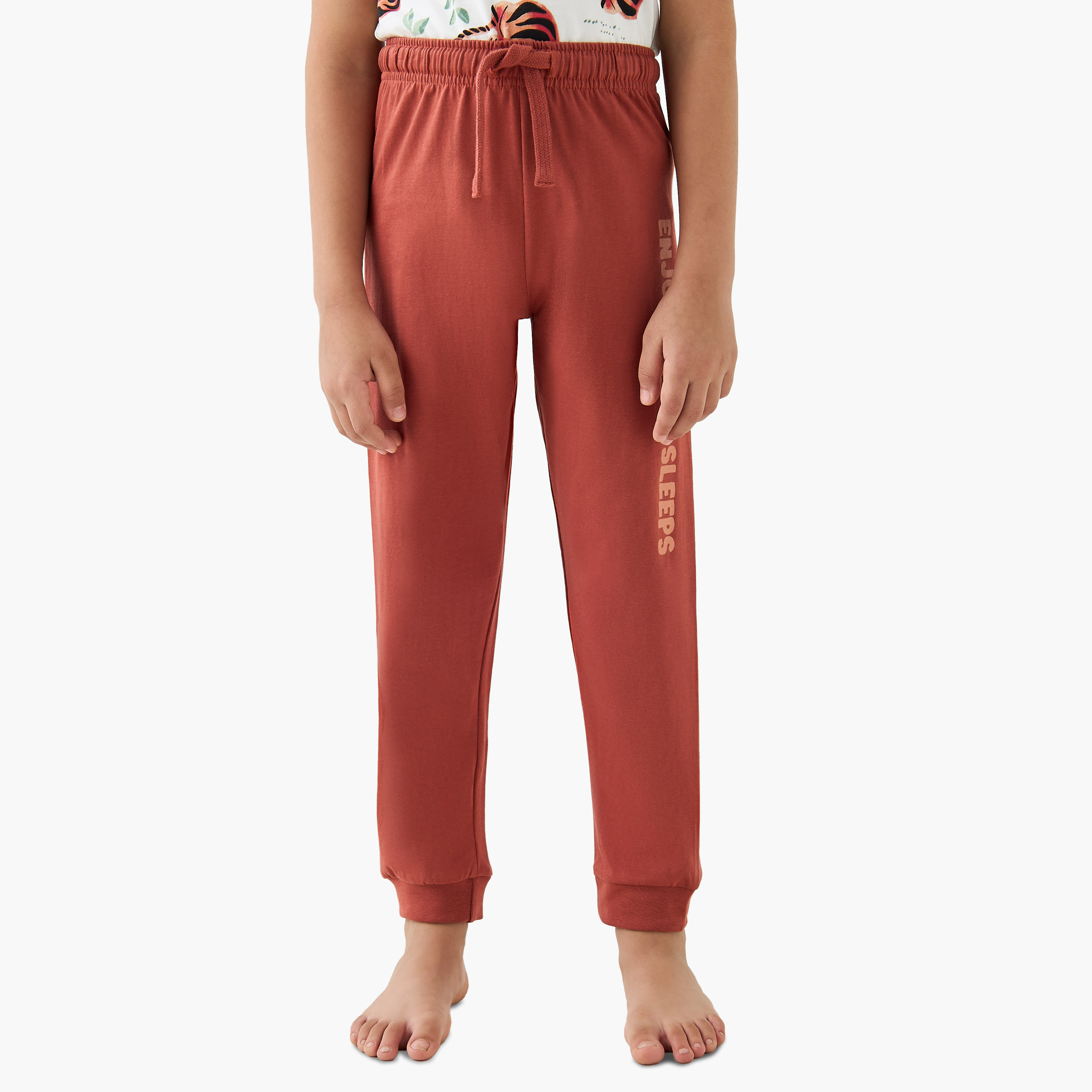 Juniors Animal Print T-shirt and Pyjama Set-boys-clothing-nightwear-image-3