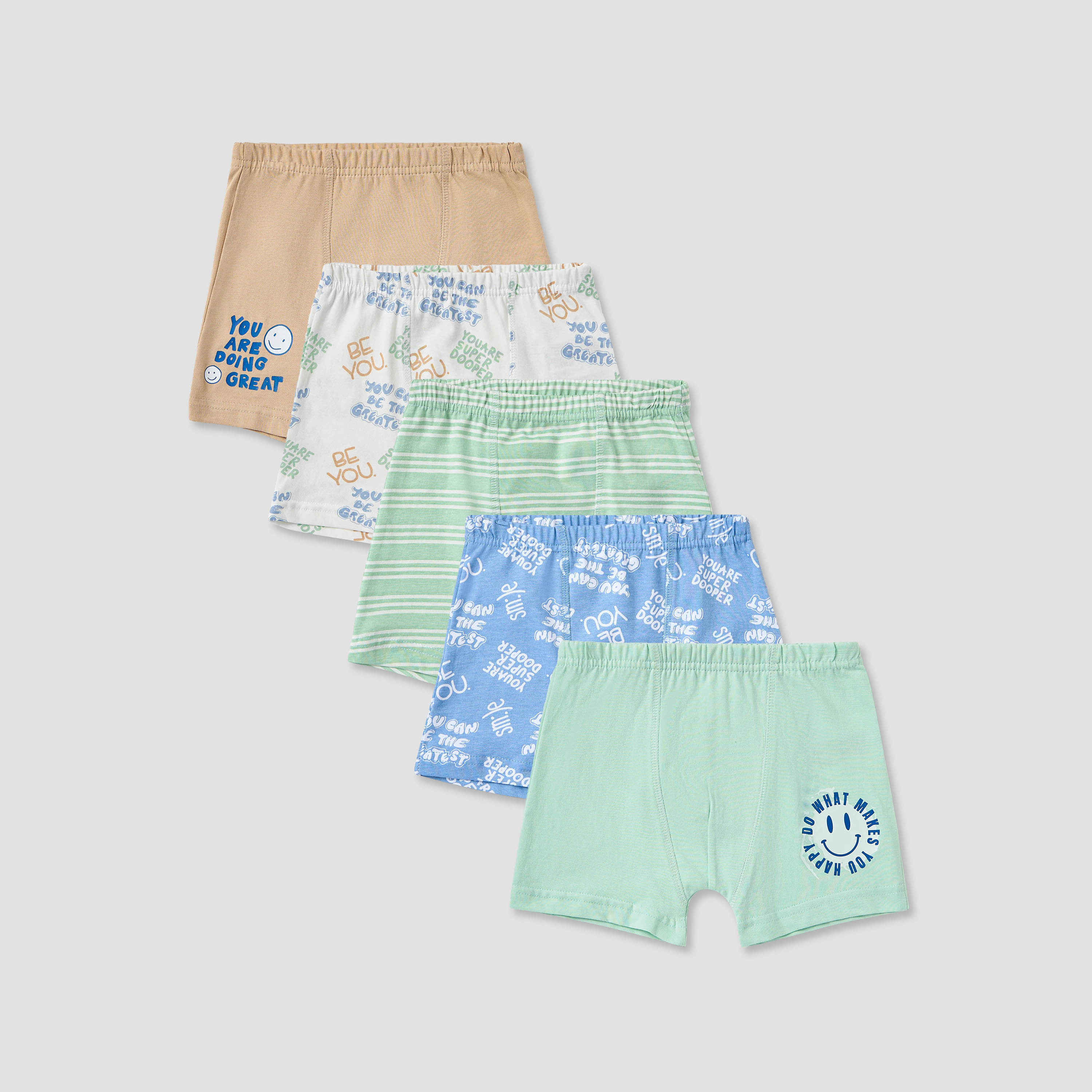 سراويل بوكسر بخصر مطاطي وطبعات من جونيورز - طقم 5 قطع-baby-boys-clothing-innerwear-image-1