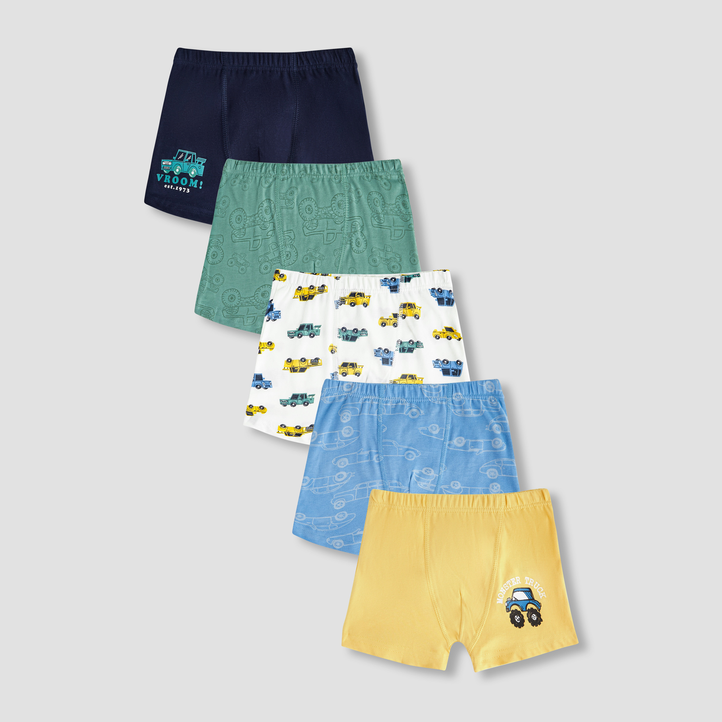 بوكسرات داخلية قطن بطبعات للأولاد من جونيورز - طقم 5 قطع-baby-boys-clothing-innerwear-image-1