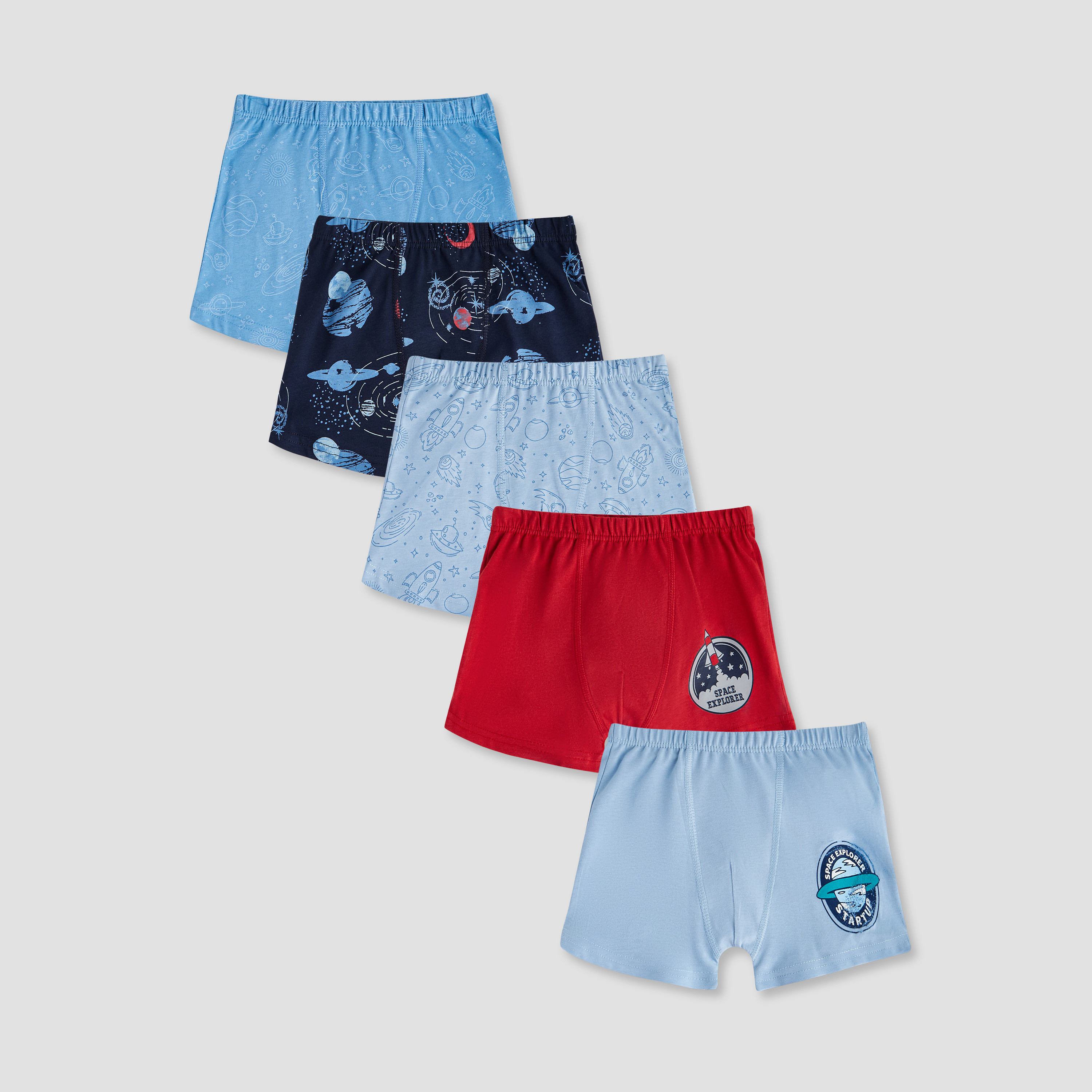 بوكسرات داخلية قطن بطبعات للأولاد من جونيورز - طقم 5 قطع-baby-boys-clothing-innerwear-image-1