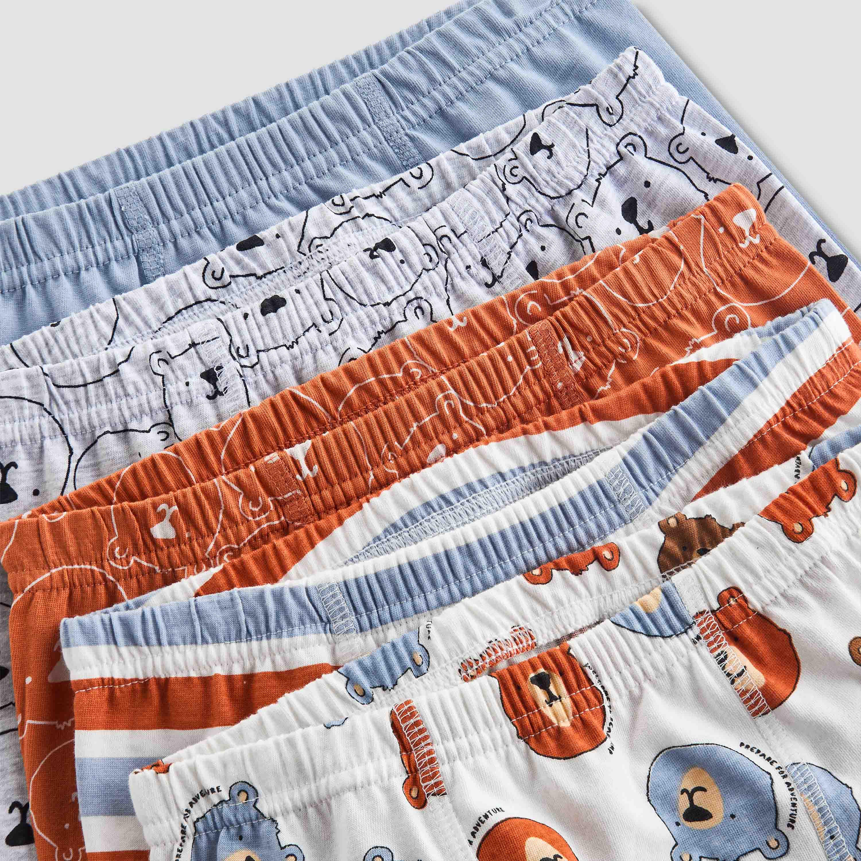 Juniors Boys Boxer Briefs with Print - Cotton - Set of 5-baby-boys-clothing-innerwear-image-7
