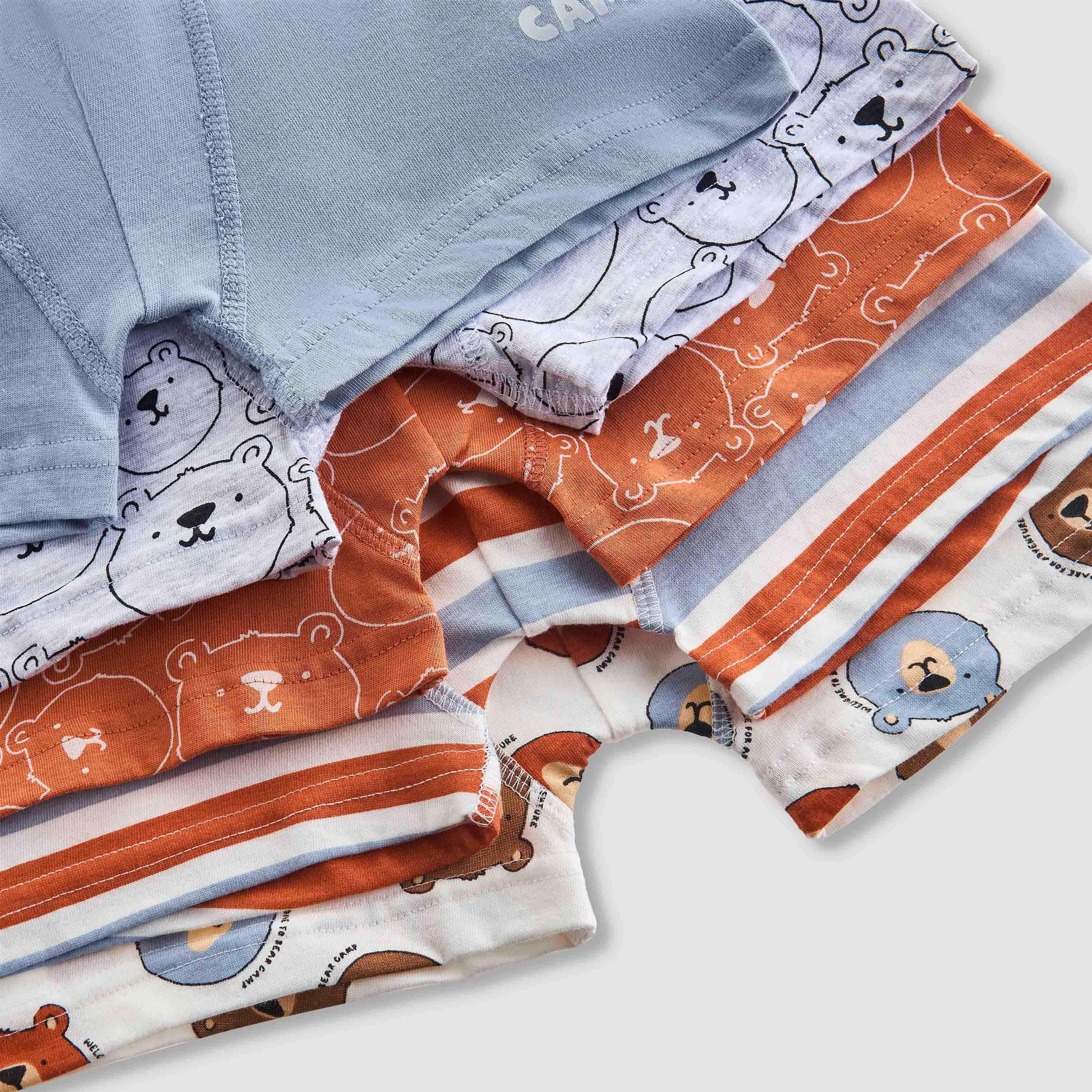 Juniors Boys Boxer Briefs with Print - Cotton - Set of 5-baby-boys-clothing-innerwear-image-8