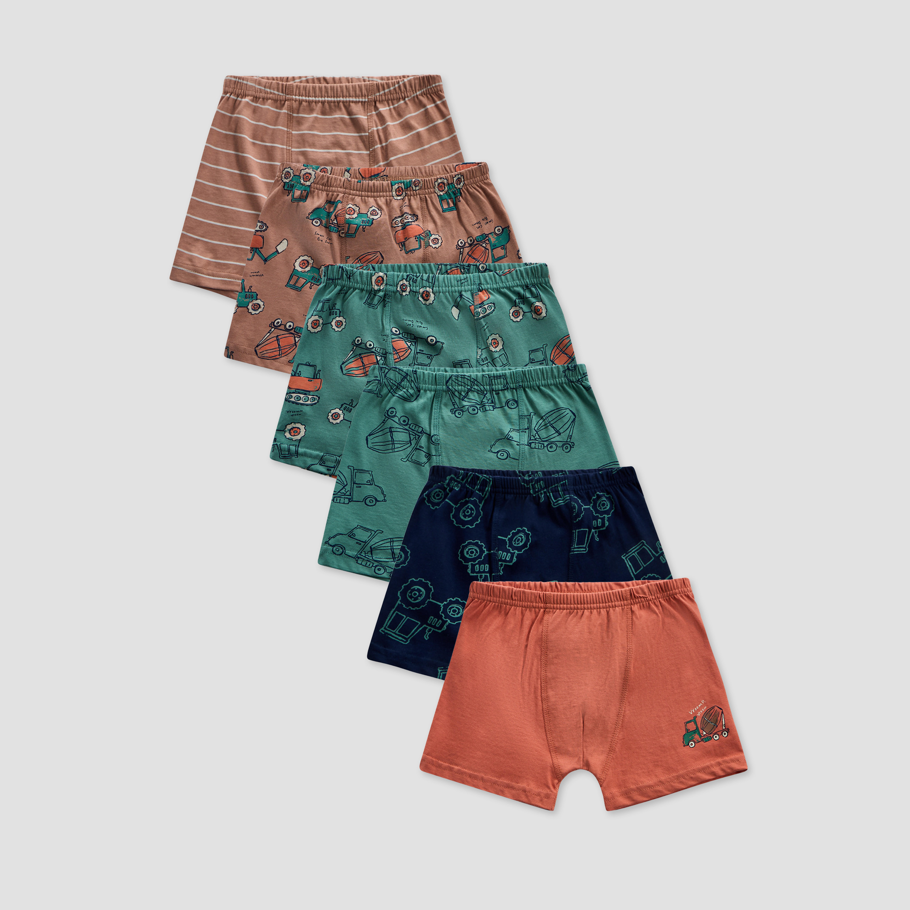 طقم 6 سراويل بوكس بطبعات وخصر مطاطي من جونيورز-boys-clothing-innerwear-boxersandbriefs-image-9