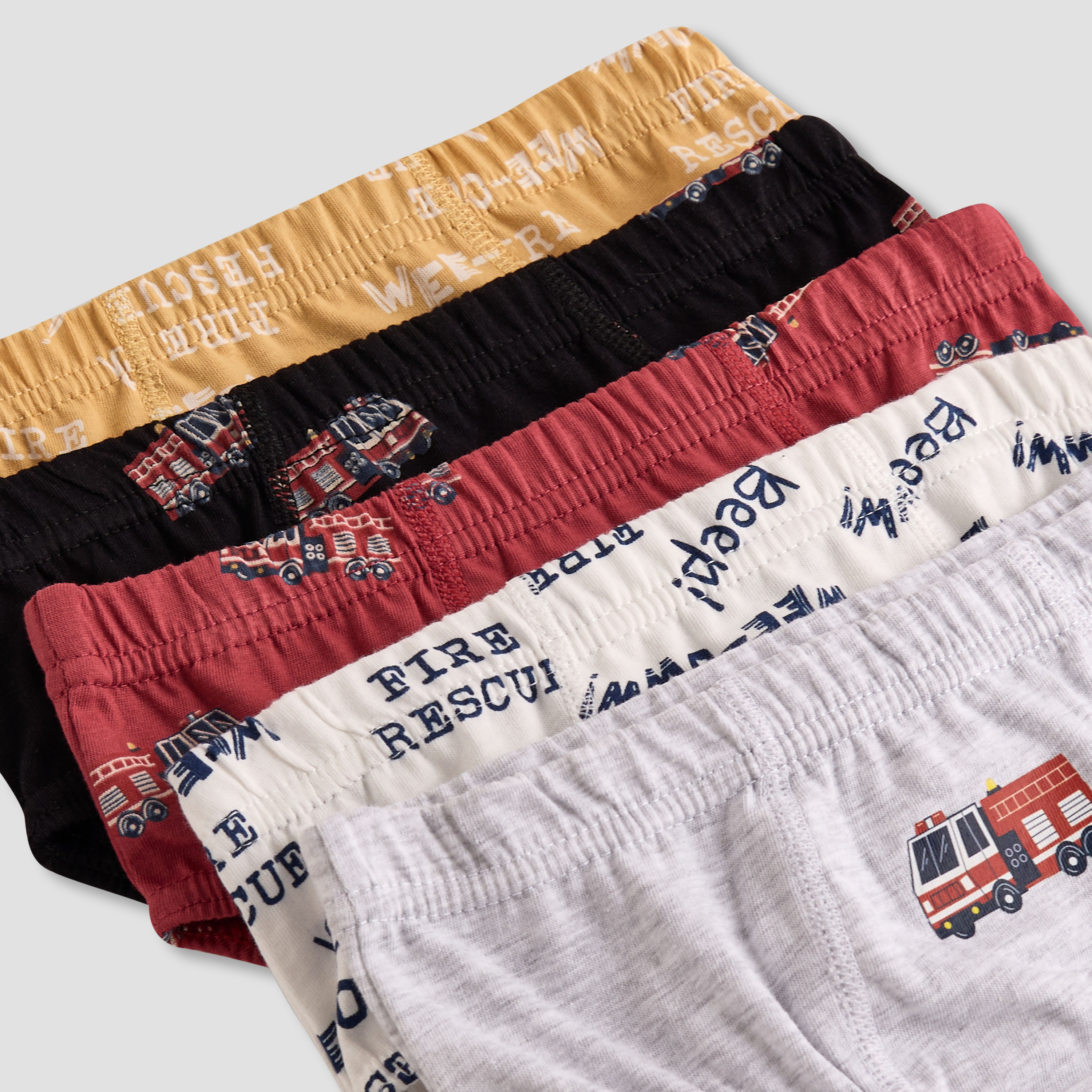 Juniors Printed Briefs with Elasticated Waistband - Set of 5-boys-clothing-innerwear-boxersandbriefs-image-7