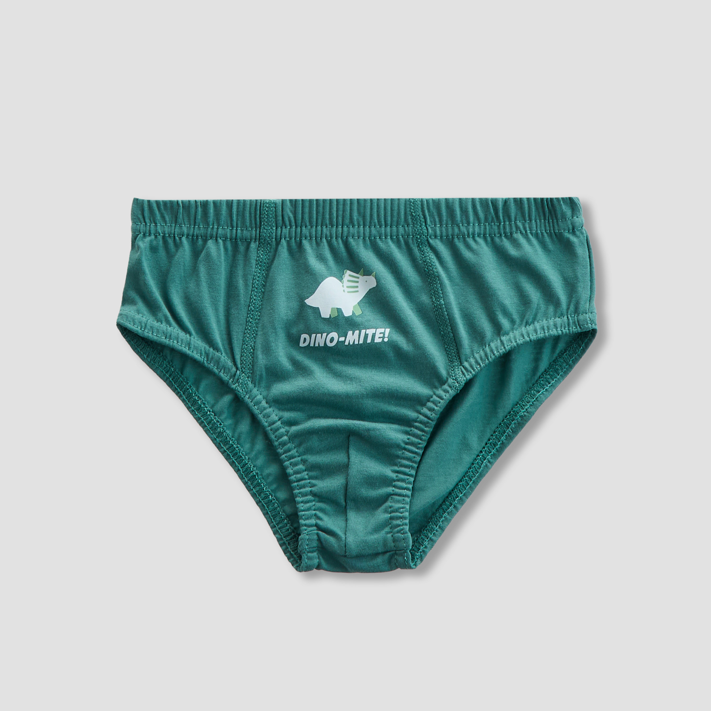Juniors Boys Briefs with Dinosaur Print - 5-Piece Set-boys-clothing-innerwear-boxersandbriefs-image-3