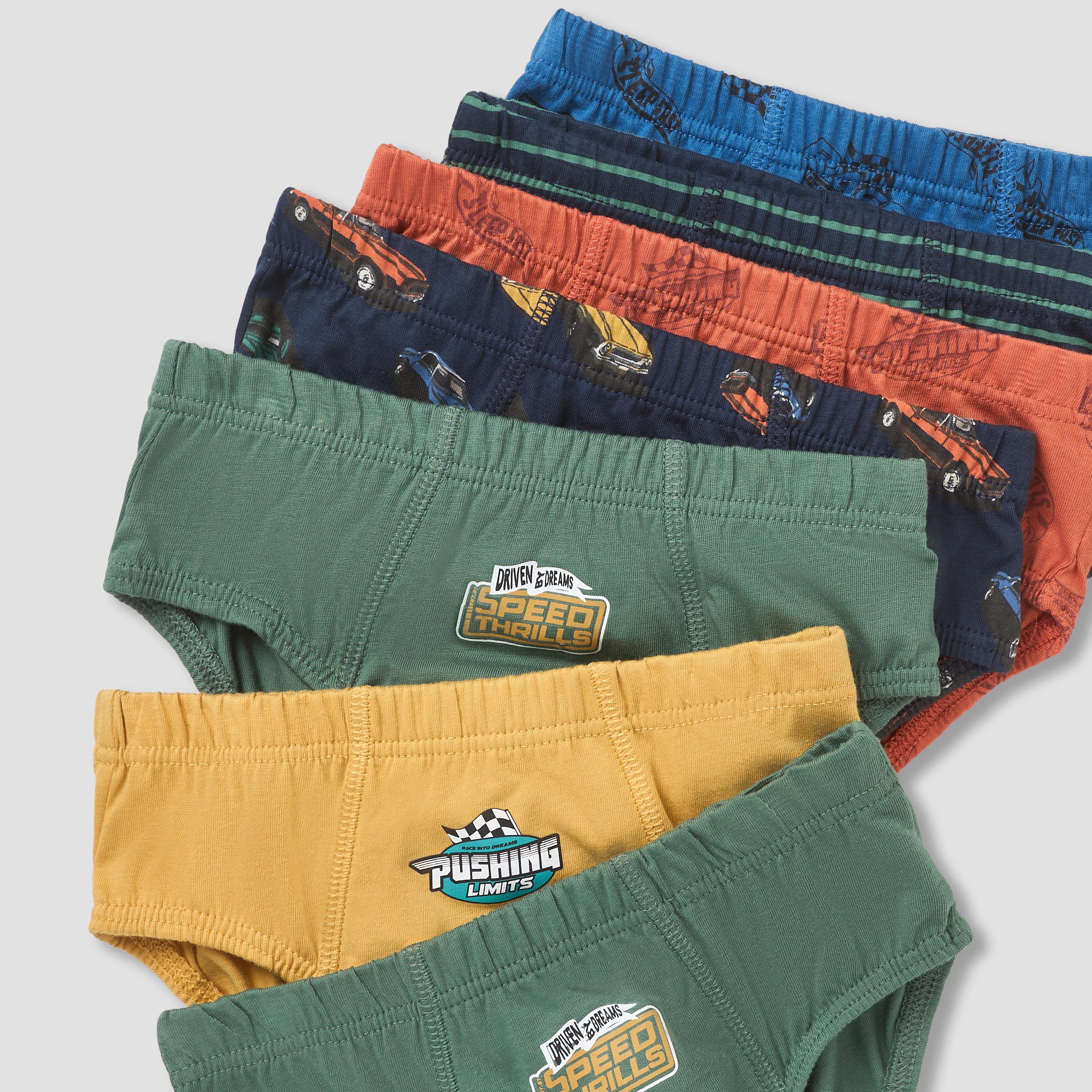 Pack of 7 Juniors Cotton Briefs with Print-boys-clothing-innerwear-boxersandbriefs-image-9