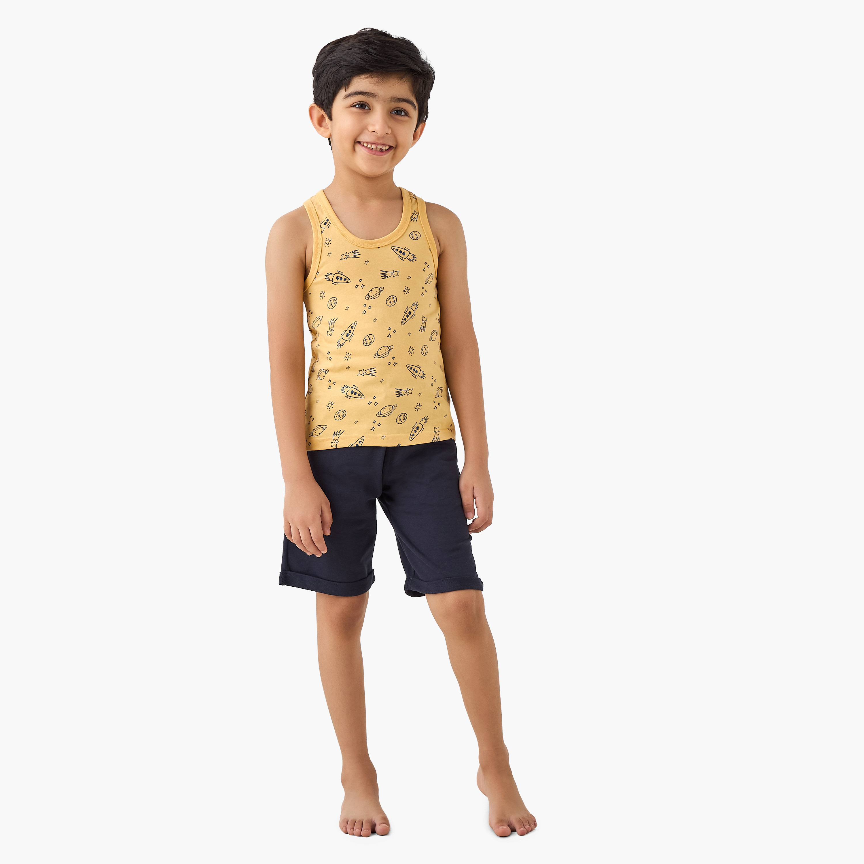 Juniors Space Print Vest - Set of 3-boys-clothing-innerwear-vests-image-8