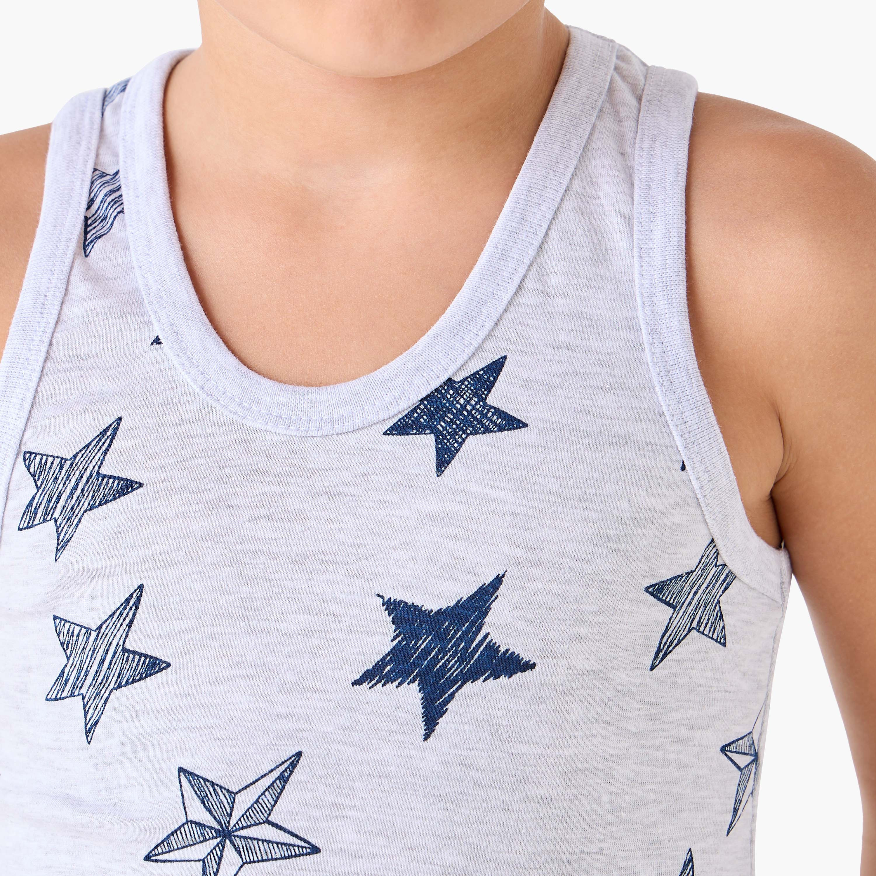 Juniors Boys' Vests with Print - Cotton - Round Neck - 7-Piece Set-boys-clothing-innerwear-vests-image-5