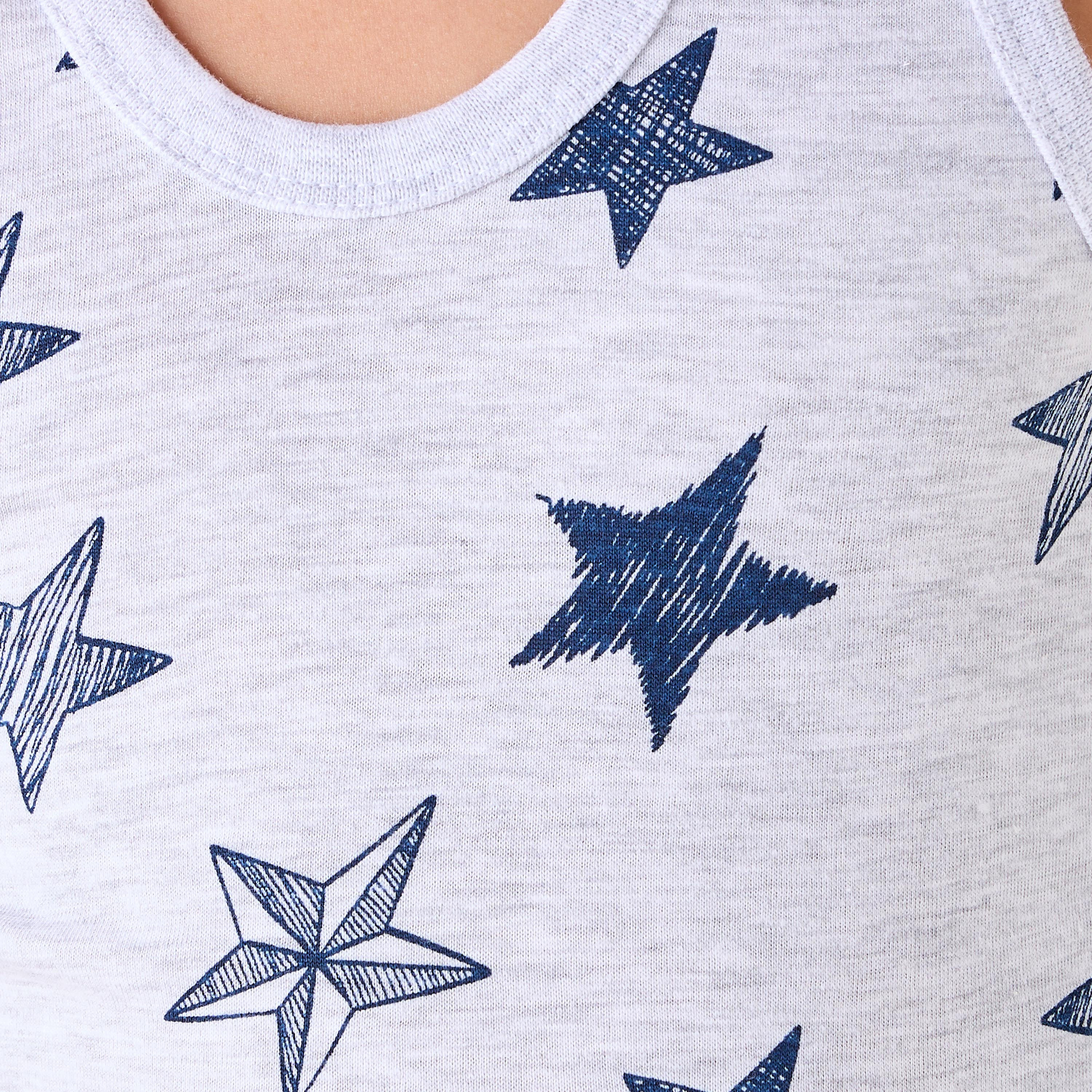 Juniors Boys' Vests with Print - Cotton - Round Neck - 7-Piece Set-boys-clothing-innerwear-vests-image-6