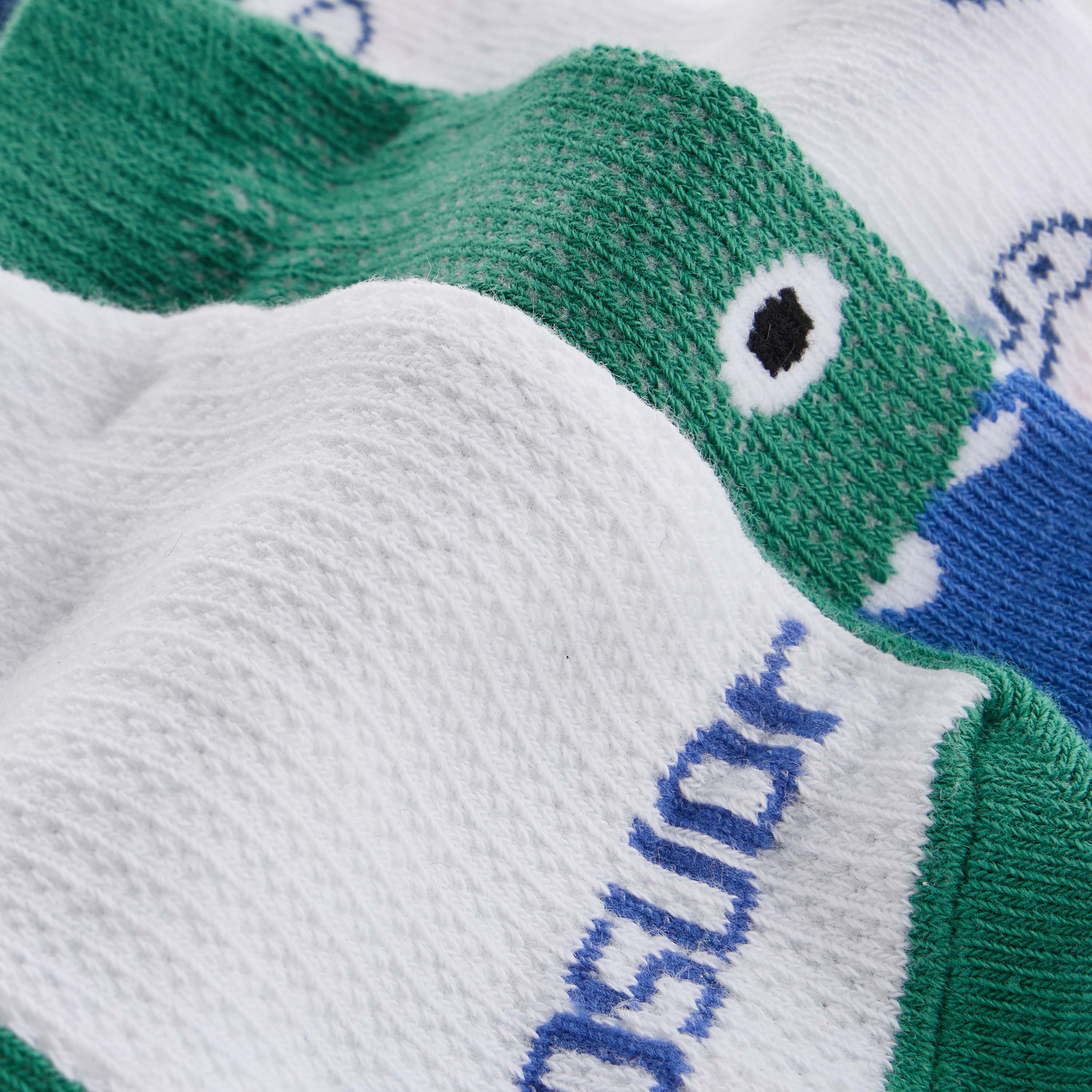 Juniors Dinosaur Print Ankle Length Socks - Set of 3-baby-boys-accessories-socks-image-4