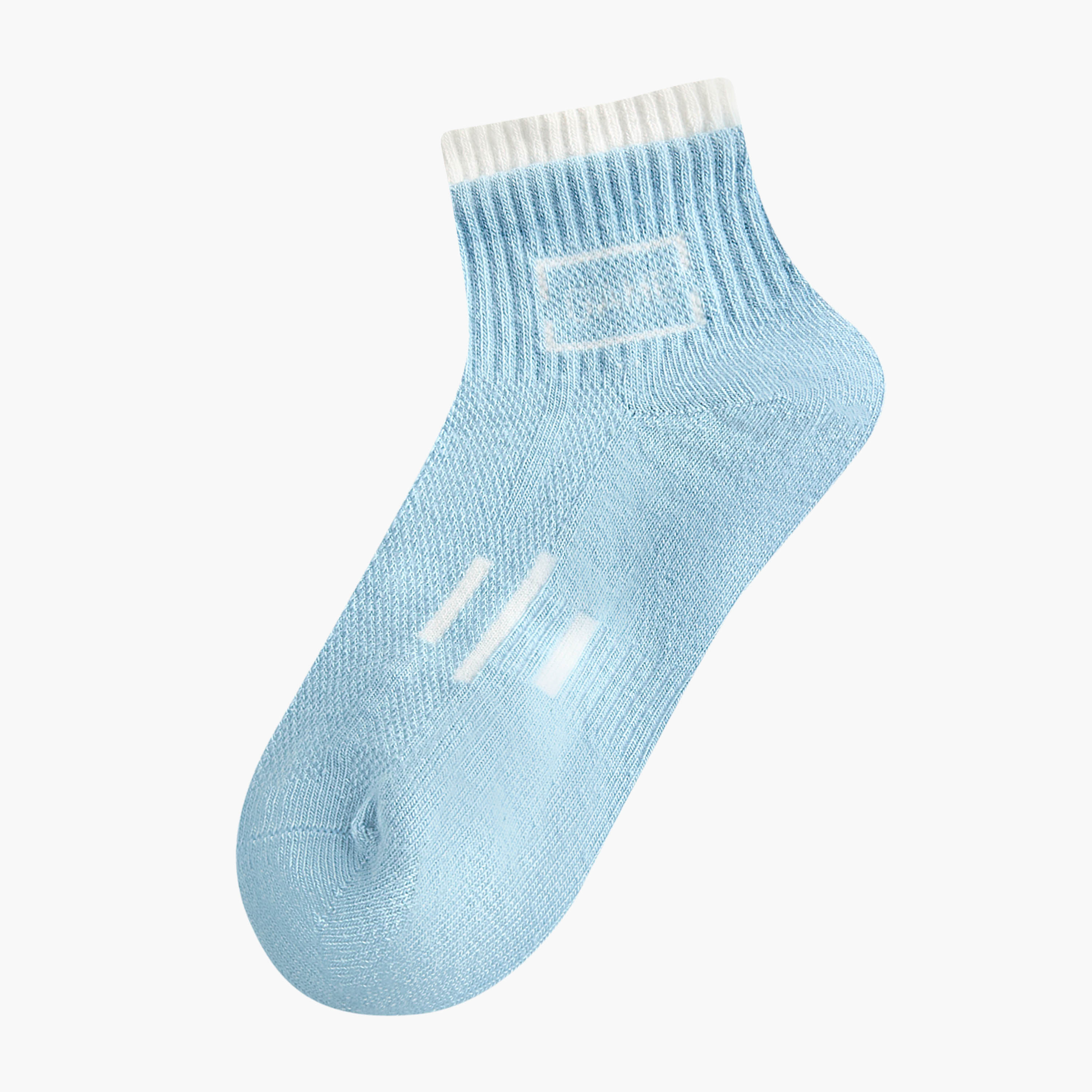 Pack of 3 Juniors Boys Socks with Text Print-baby-boys-accessories-socks-image-2