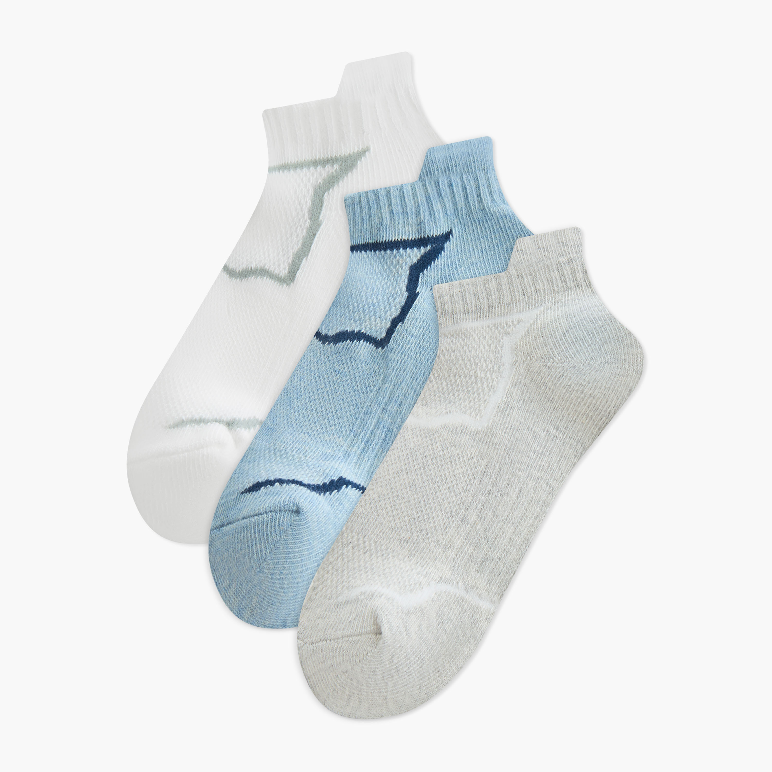 Pack of 3 Juniors Boys Ankle Length Socks with Print-baby-boys-accessories-socks-image-1