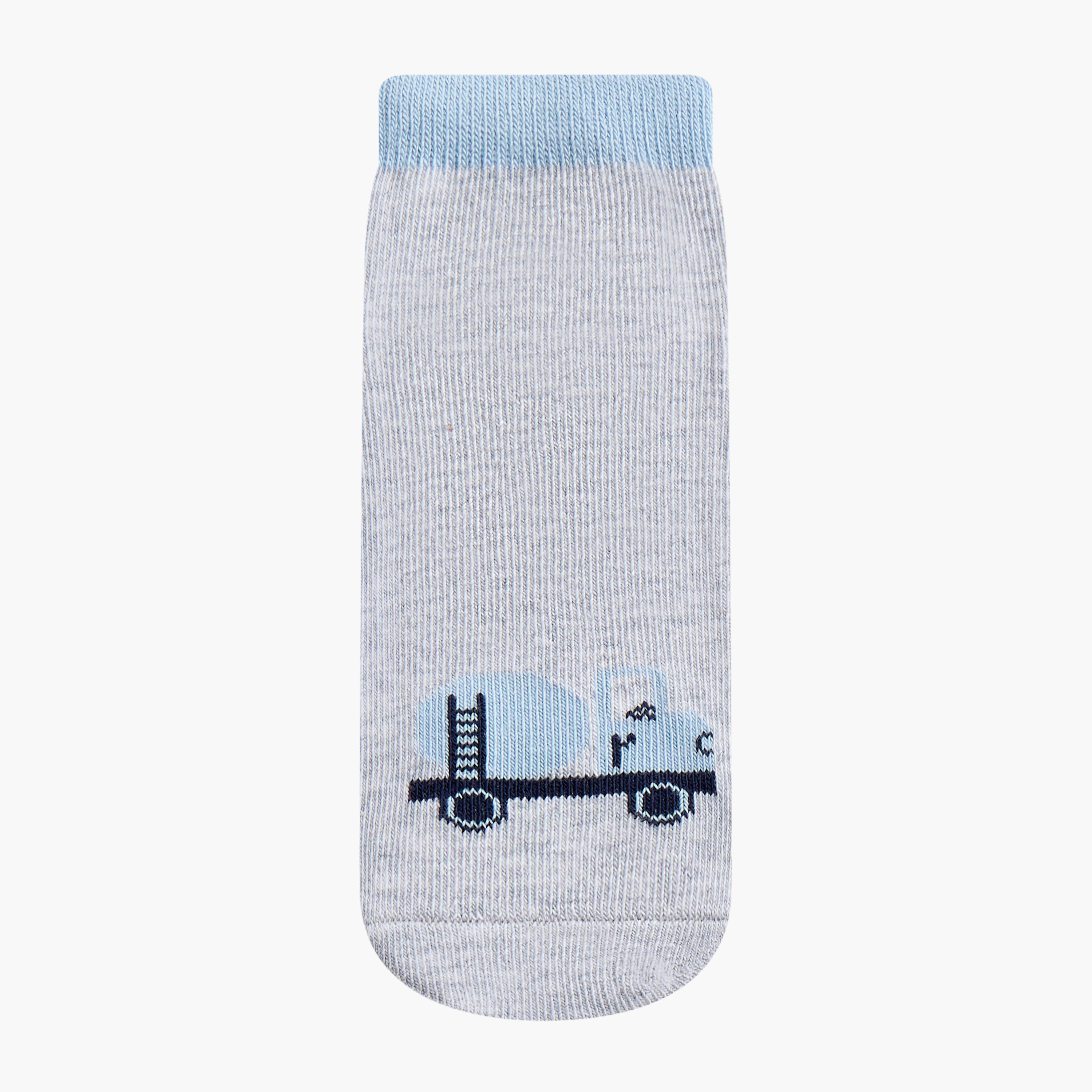 طقم جوارب 7 أزواج متنوعة بطول الكاحل من جونيورز-baby-boys-accessories-socks-image-4