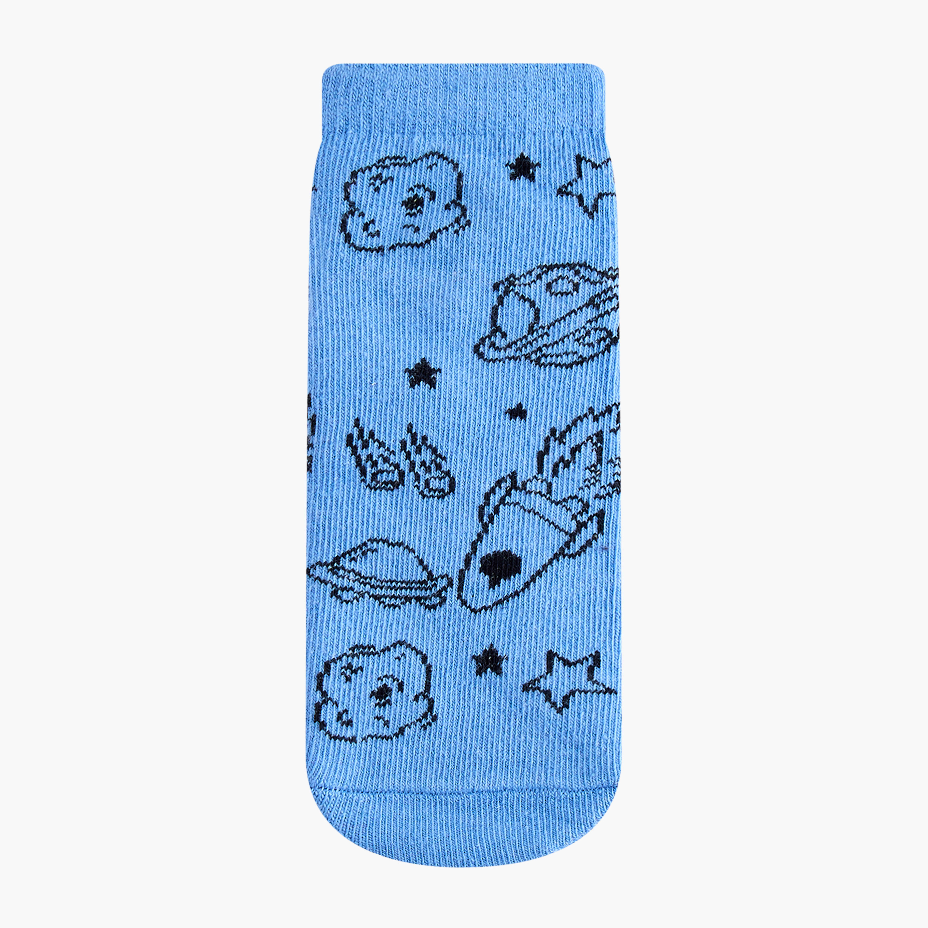Juniors Space Print Ankle Length Socks - Set of 7-baby-boys-accessories-socks-image-2