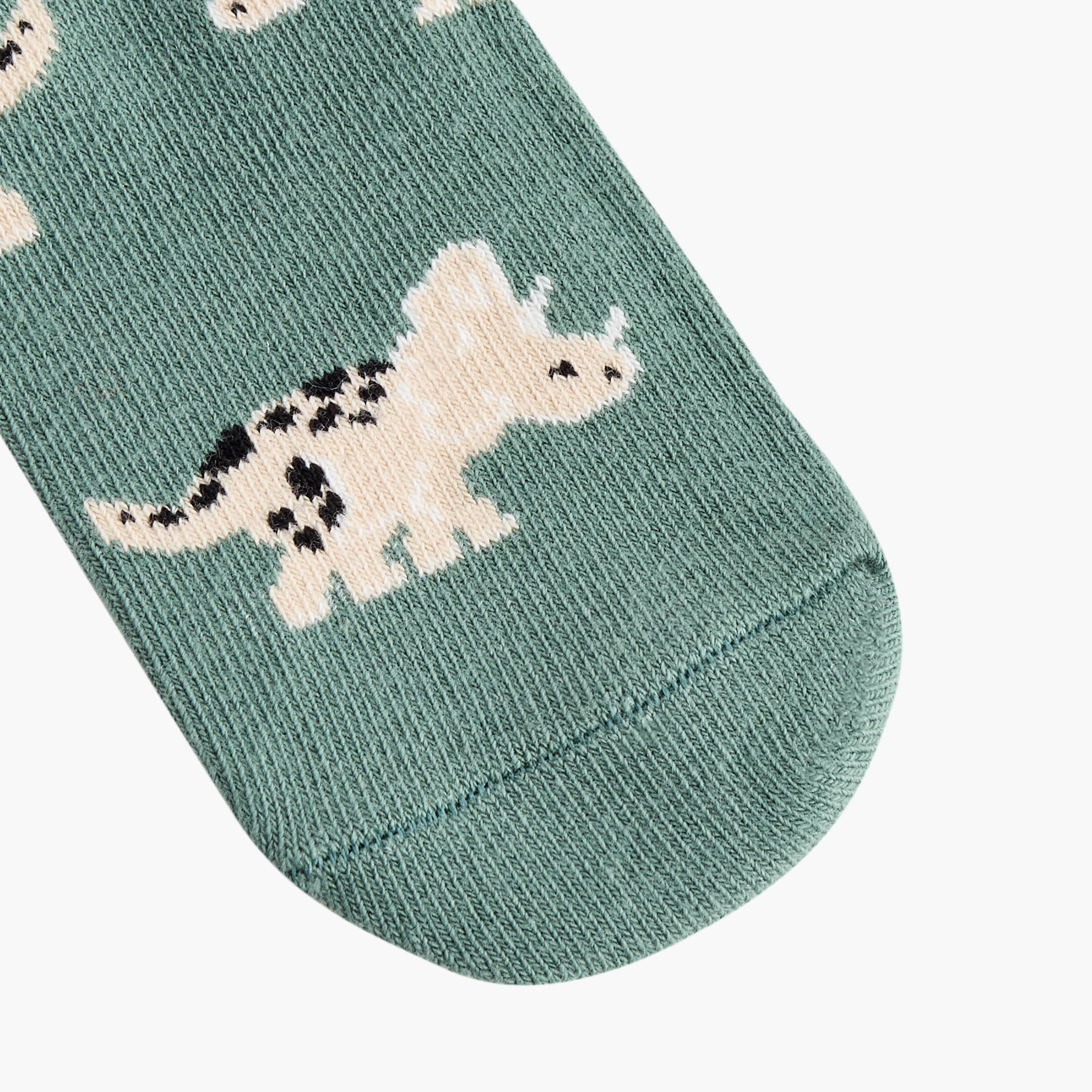 Juniors Dinosaur Print Ankle Length Socks - Set of 7-baby-boys-accessories-socks-image-3