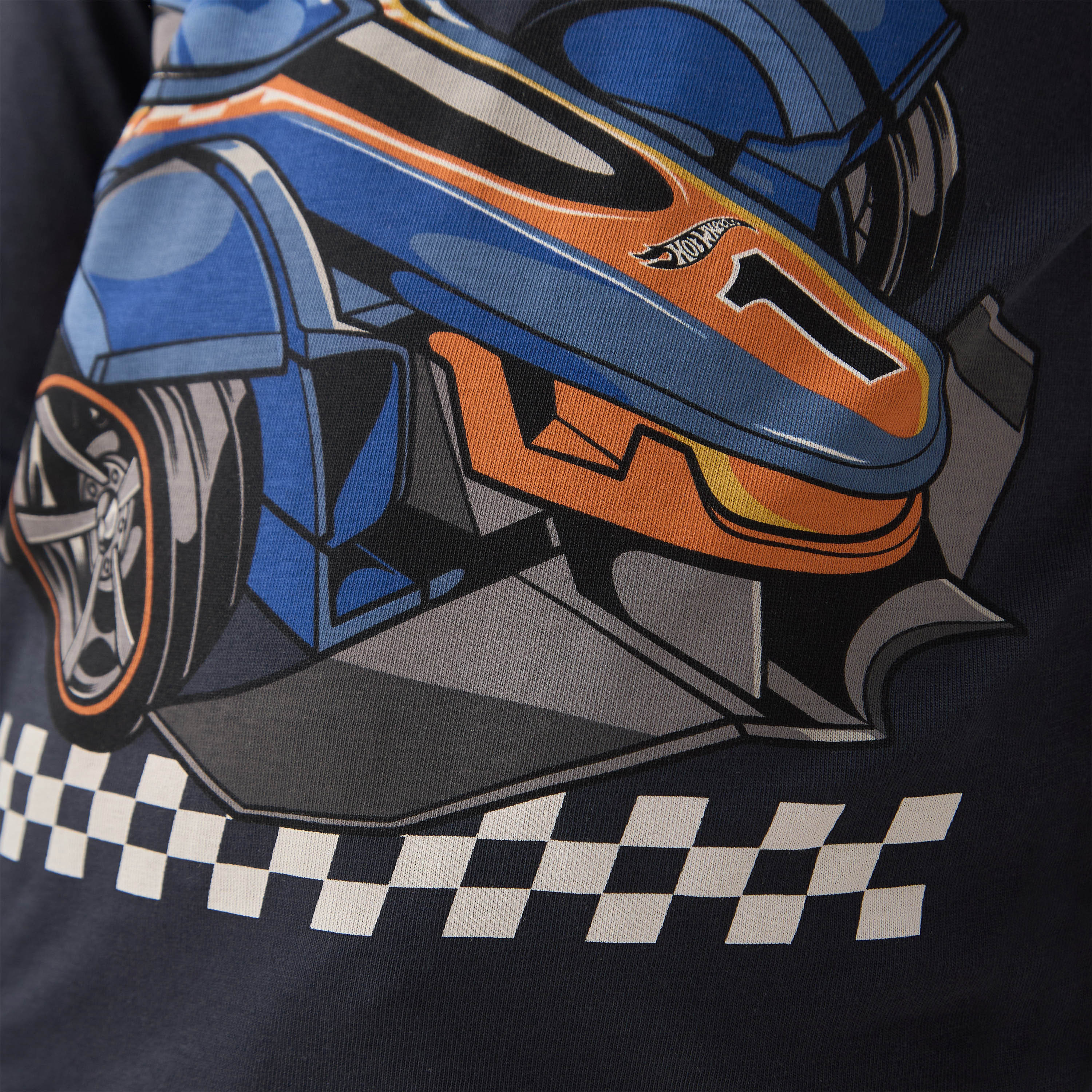 Boys Pyjama Set with Hot Wheels Print Long Sleeves Crew Neck - Set of 2-boys-clothing-nightwear-image-6