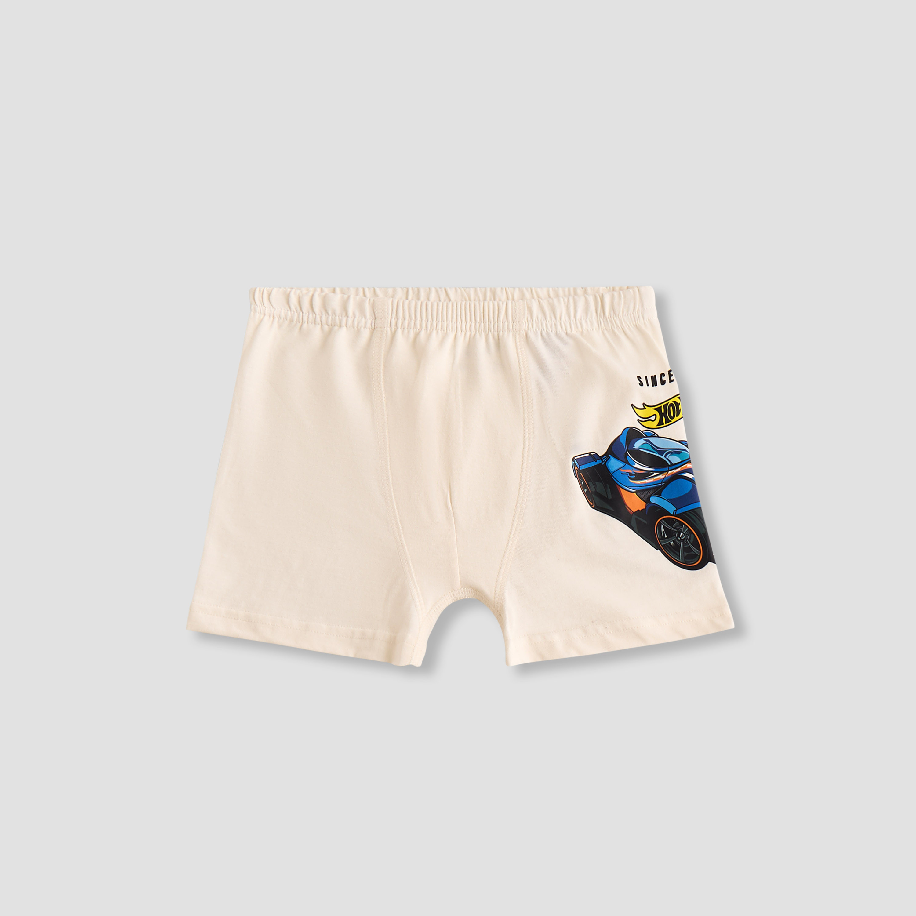Hot Wheels Print Boxer with Elasticated Waistband - Set of 3-baby-boys-clothing-innerwear-image-3