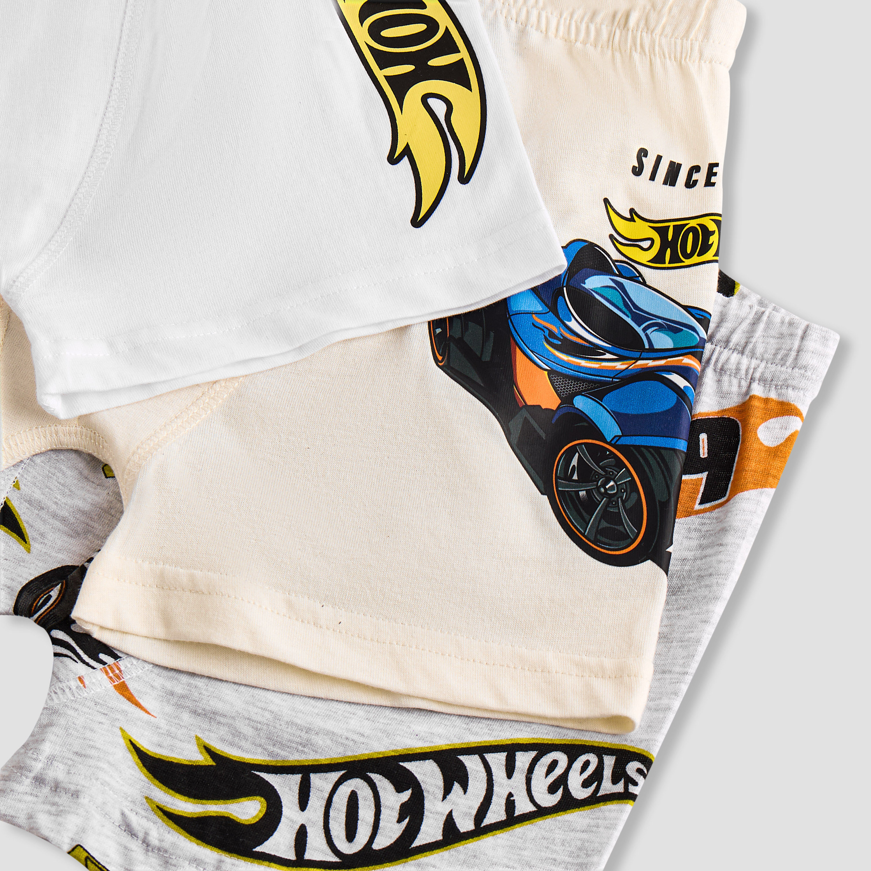 Hot Wheels Print Boxer with Elasticated Waistband - Set of 3-baby-boys-clothing-innerwear-image-6