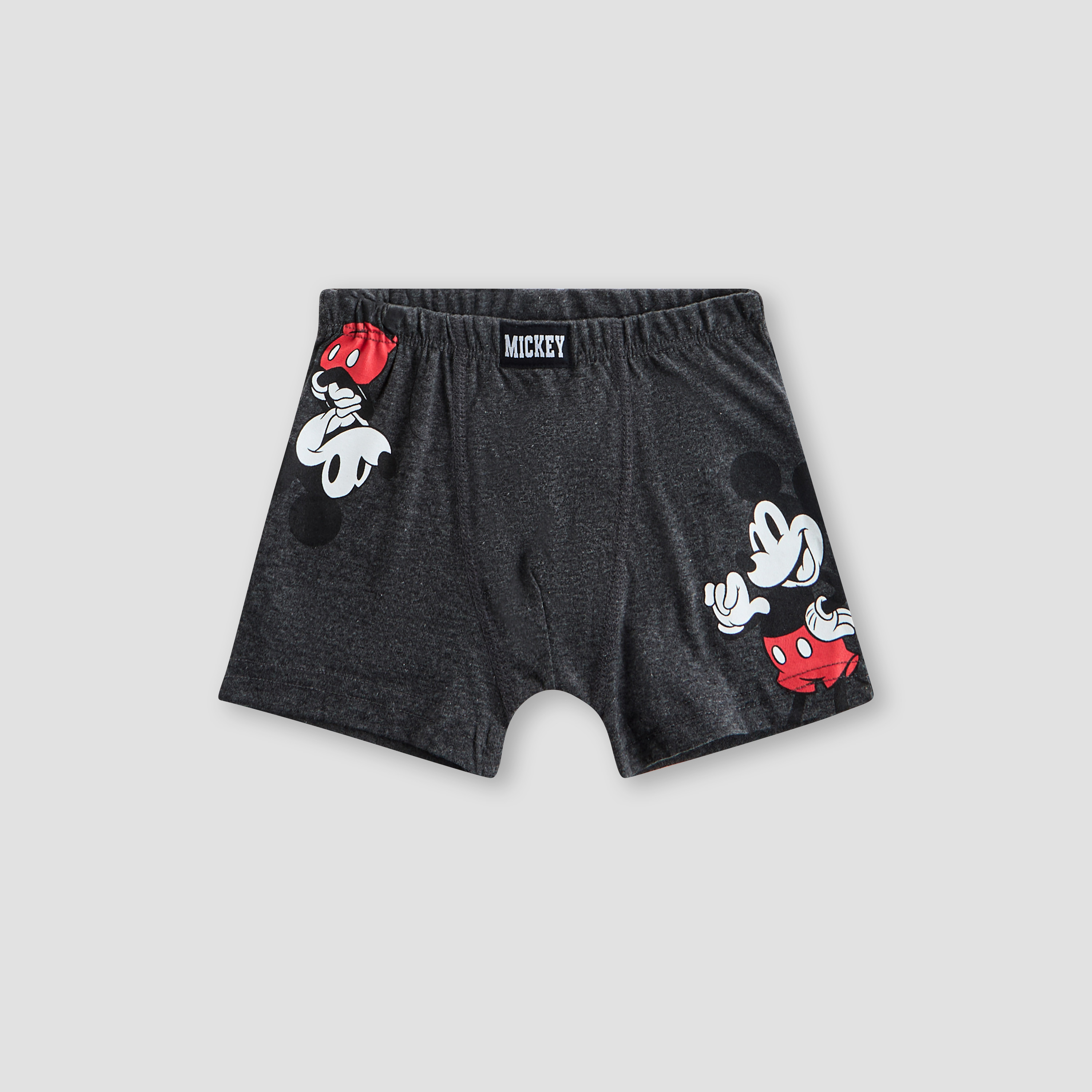 Pack of 3 Disney Cotton Boxers with Mickey Mouse Print-boys-clothing-innerwear-boxersandbriefs-image-2