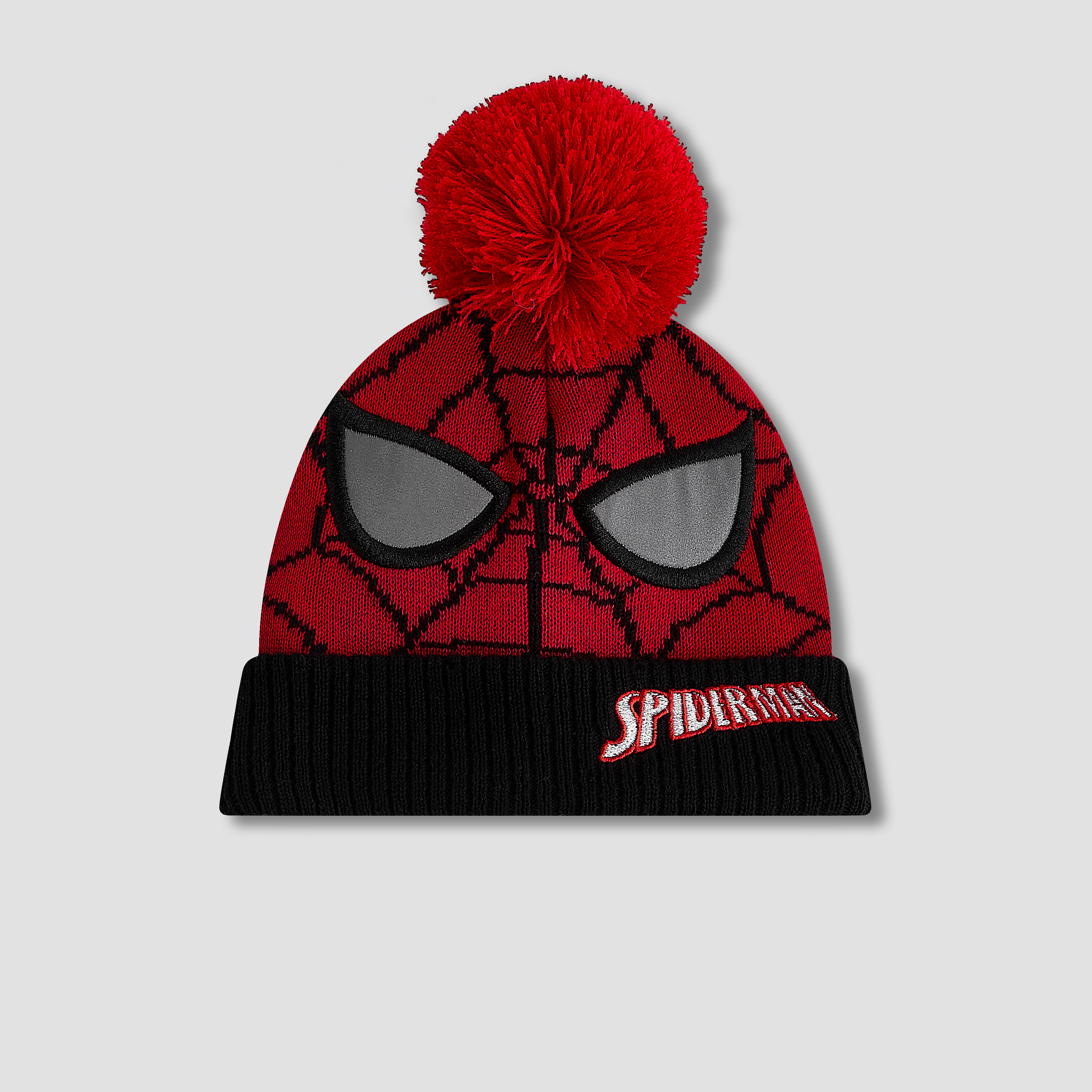 قبعة بيني شتوية بتطريز سبايدرمان-boys-clothing-winterwear-winteraccessories-image-1
