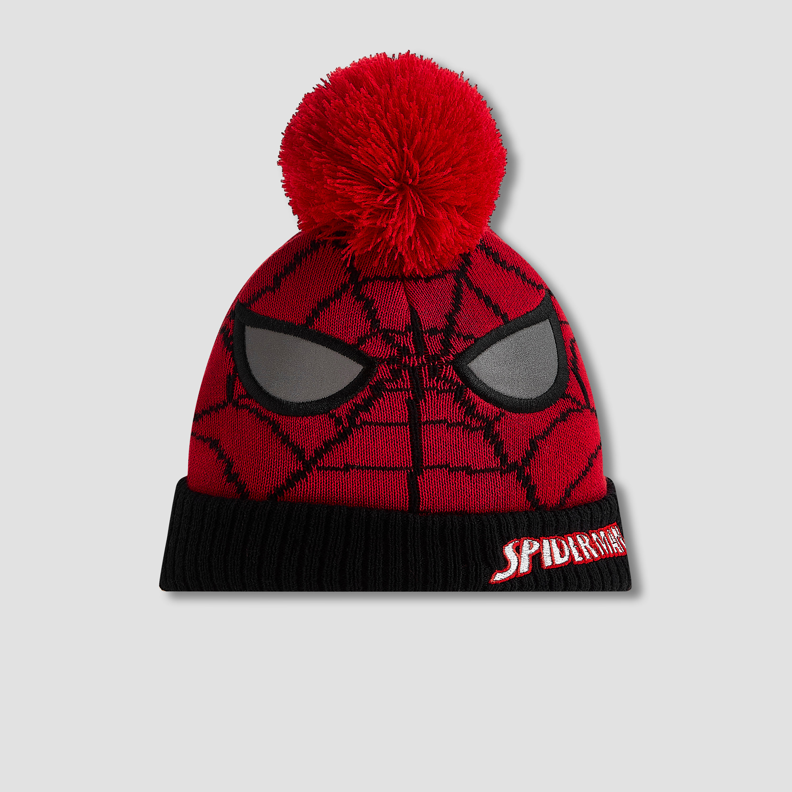 قبعة بيني شتوية بتطريز سبايدرمان-boys-clothing-winterwear-winteraccessories-image-2