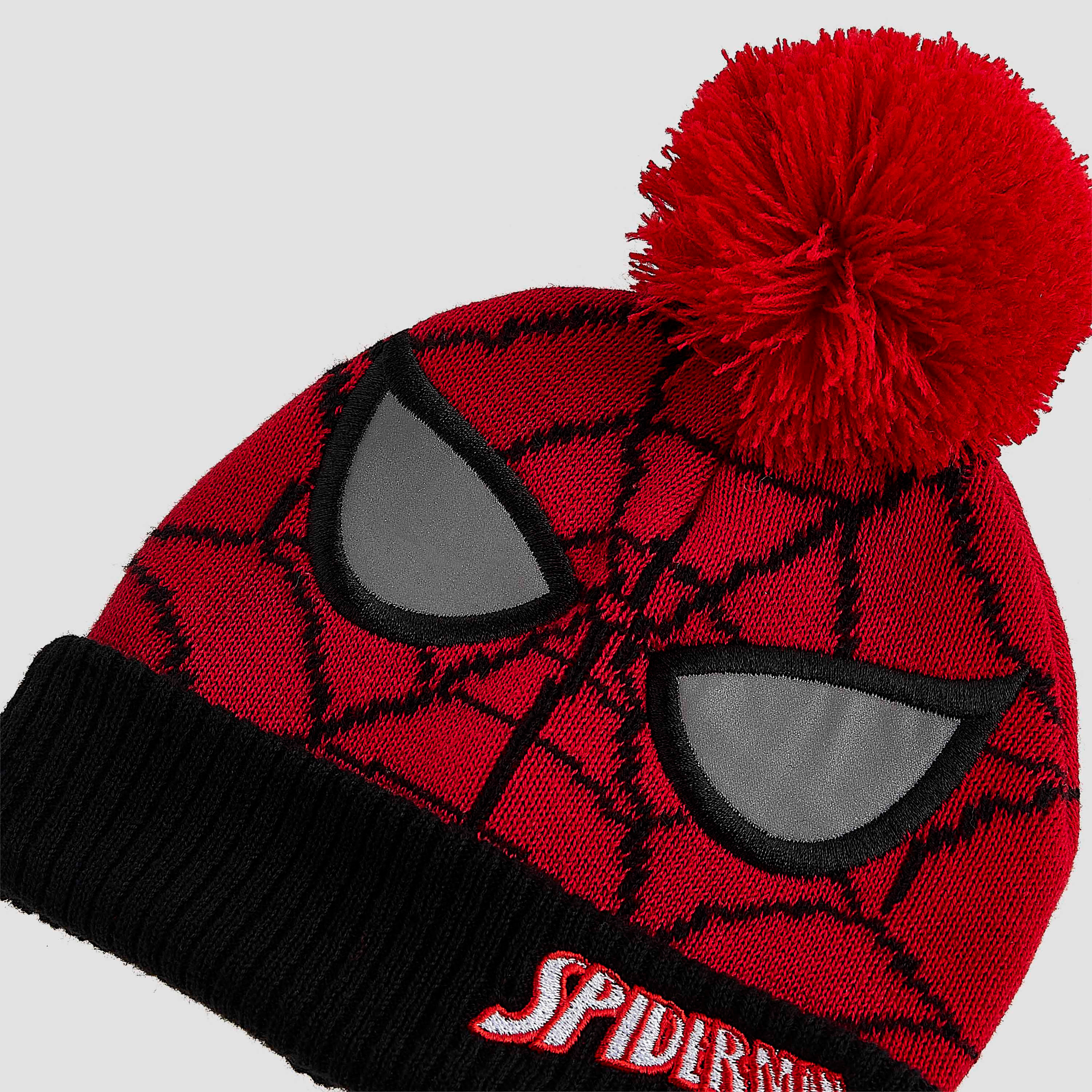 قبعة بيني شتوية بتطريز سبايدرمان-boys-clothing-winterwear-winteraccessories-image-5