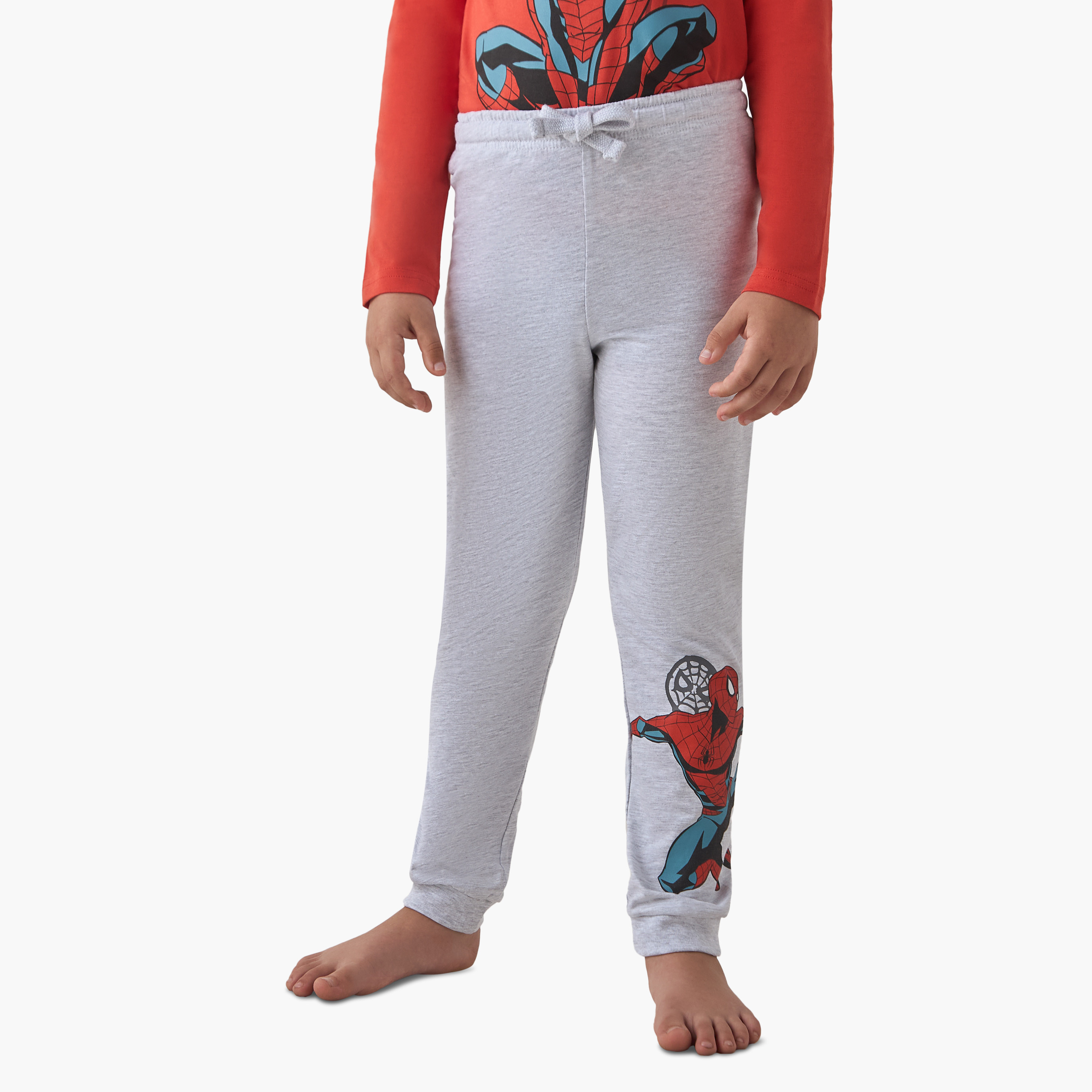 Boys T-shirt and Pyjamas with Spider-Man Print - Cotton - Long Sleeves - Set of 2-boys-clothing-nightwear-image-4